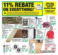 Menards weekly ad