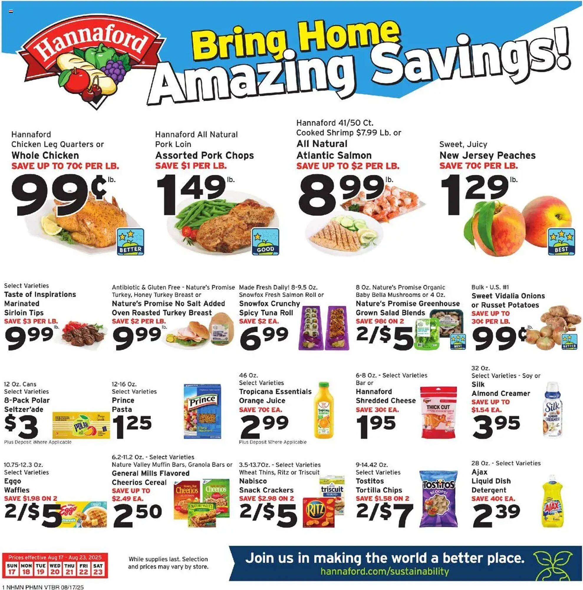 Hannaford Weekly Ad (2025-08-17 - 2025-08-23) | 1