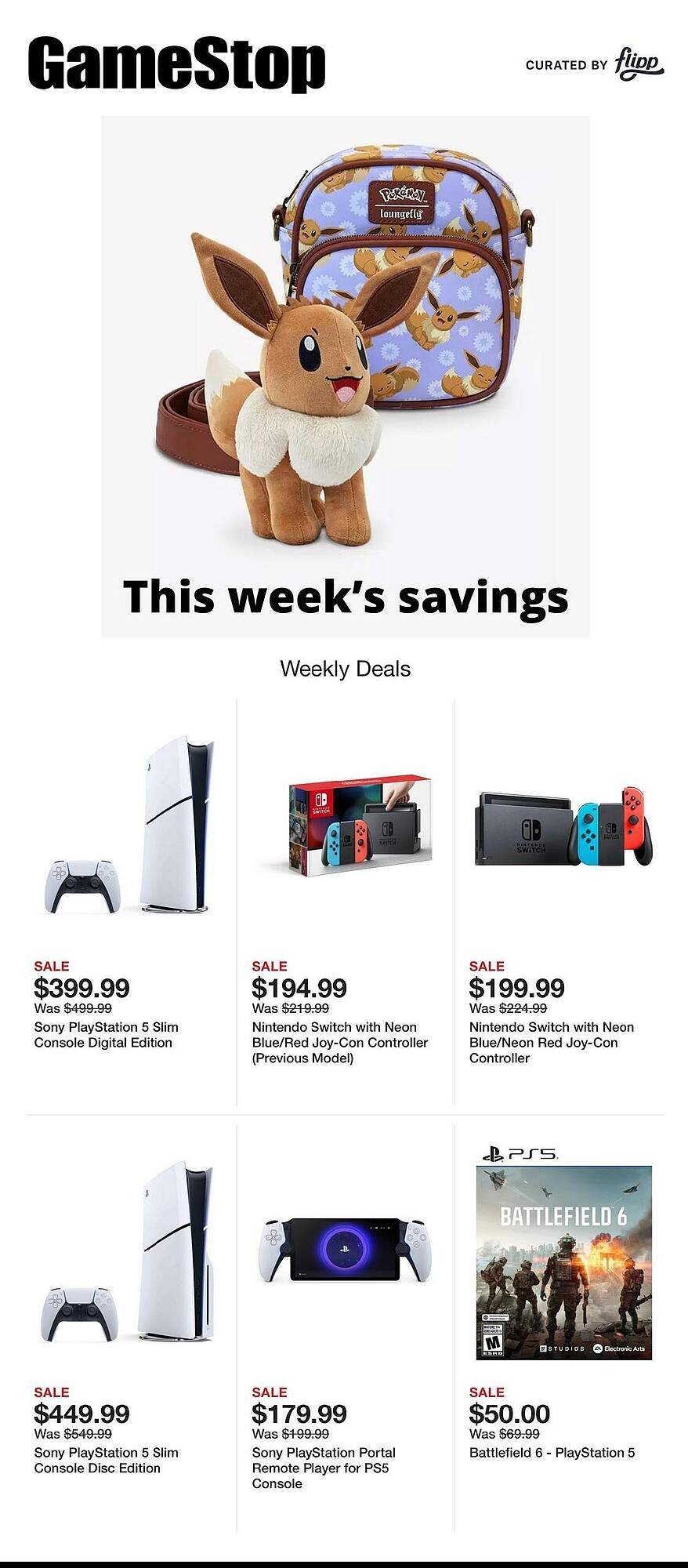 Game Stop weekly ad