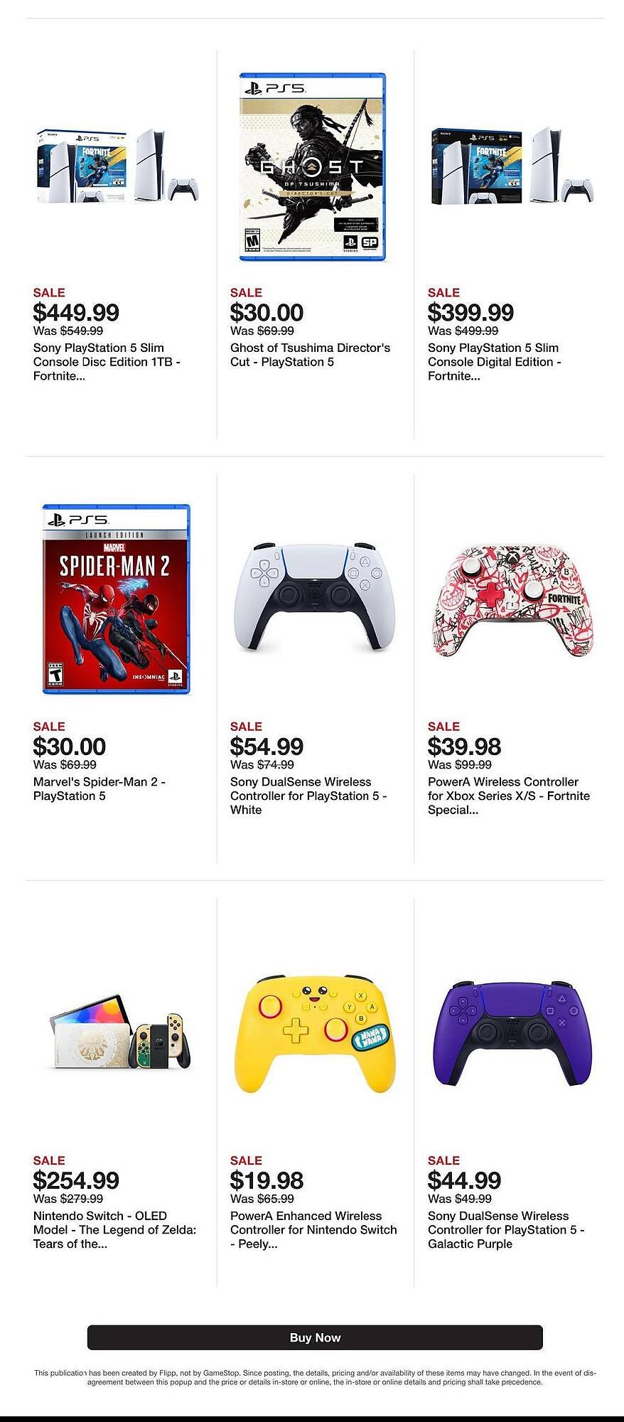 Game Stop weekly ad