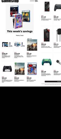 Game Stop weekly ad
