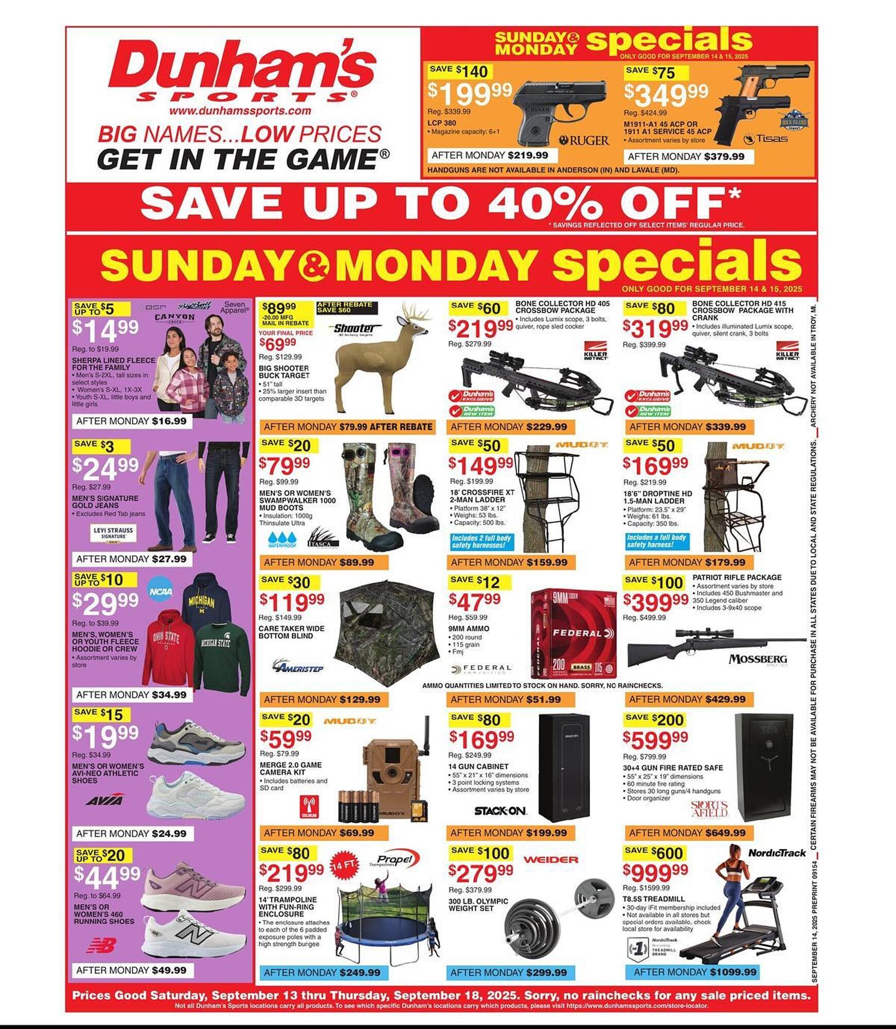Dunham&#039;s Sports weekly ad (2025-09-13 - 2025-09-18) | 1