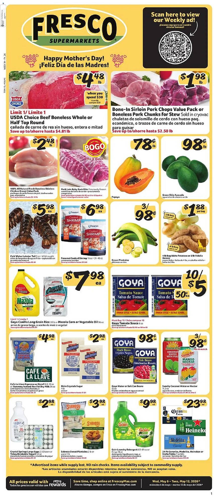 Fresco y Más weekly ad