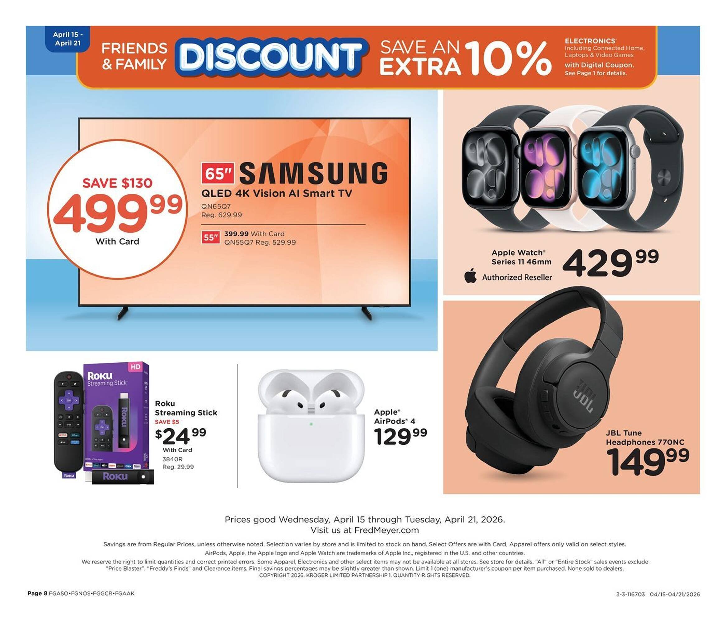 Fred Meyer weekly ad