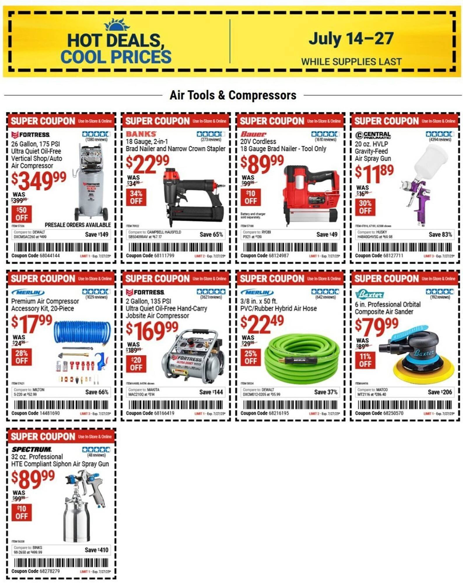 Harbor Freight Tools Weekly Ad (2025-07-14 - 2025-07-27) | 1