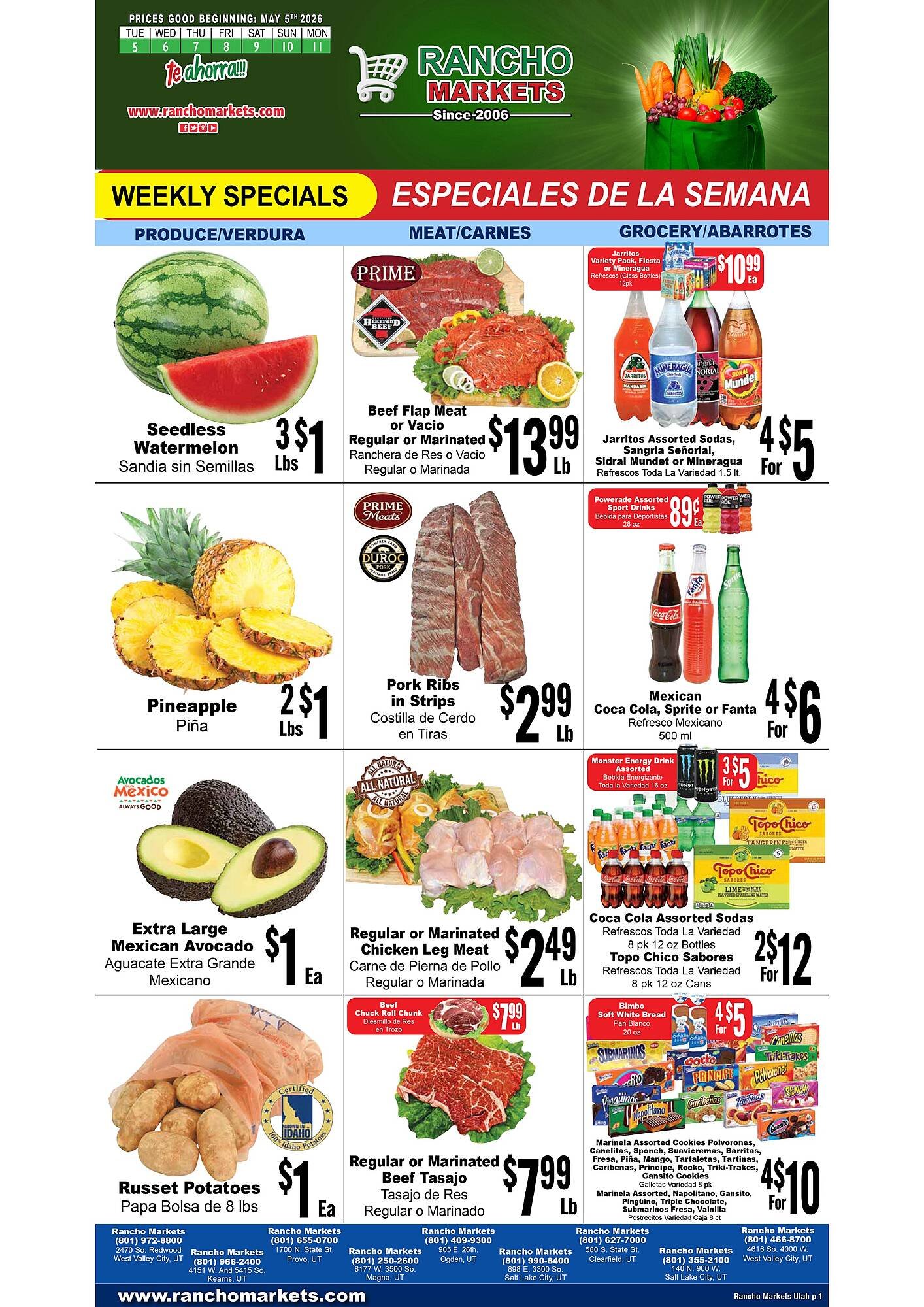 Rancho Markets weekly ad