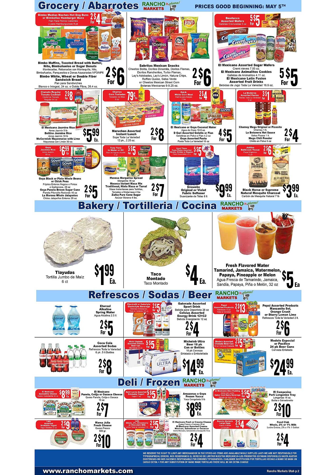 Rancho Markets weekly ad