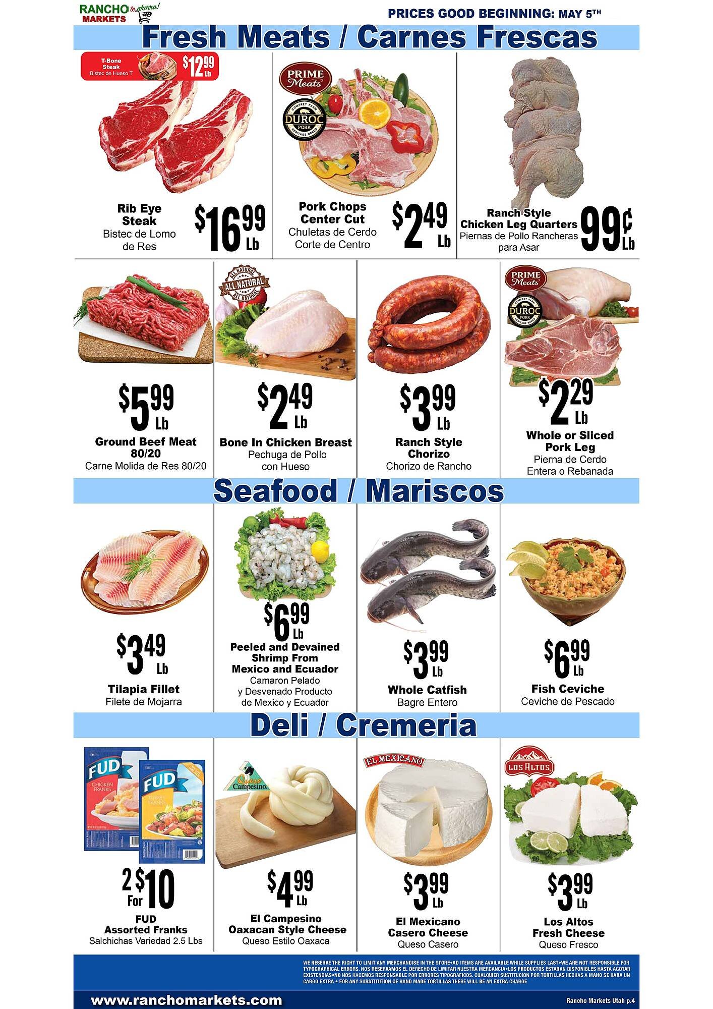 Rancho Markets weekly ad