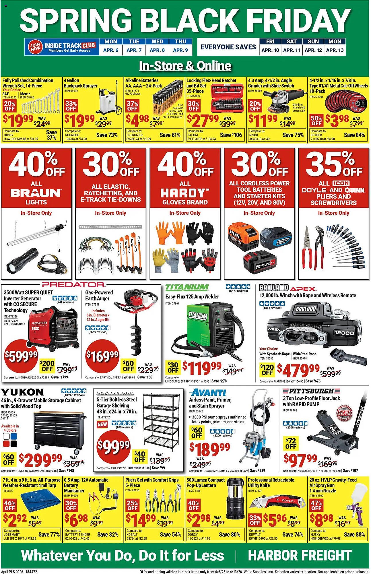 Harbor Freight Tools weekly ad