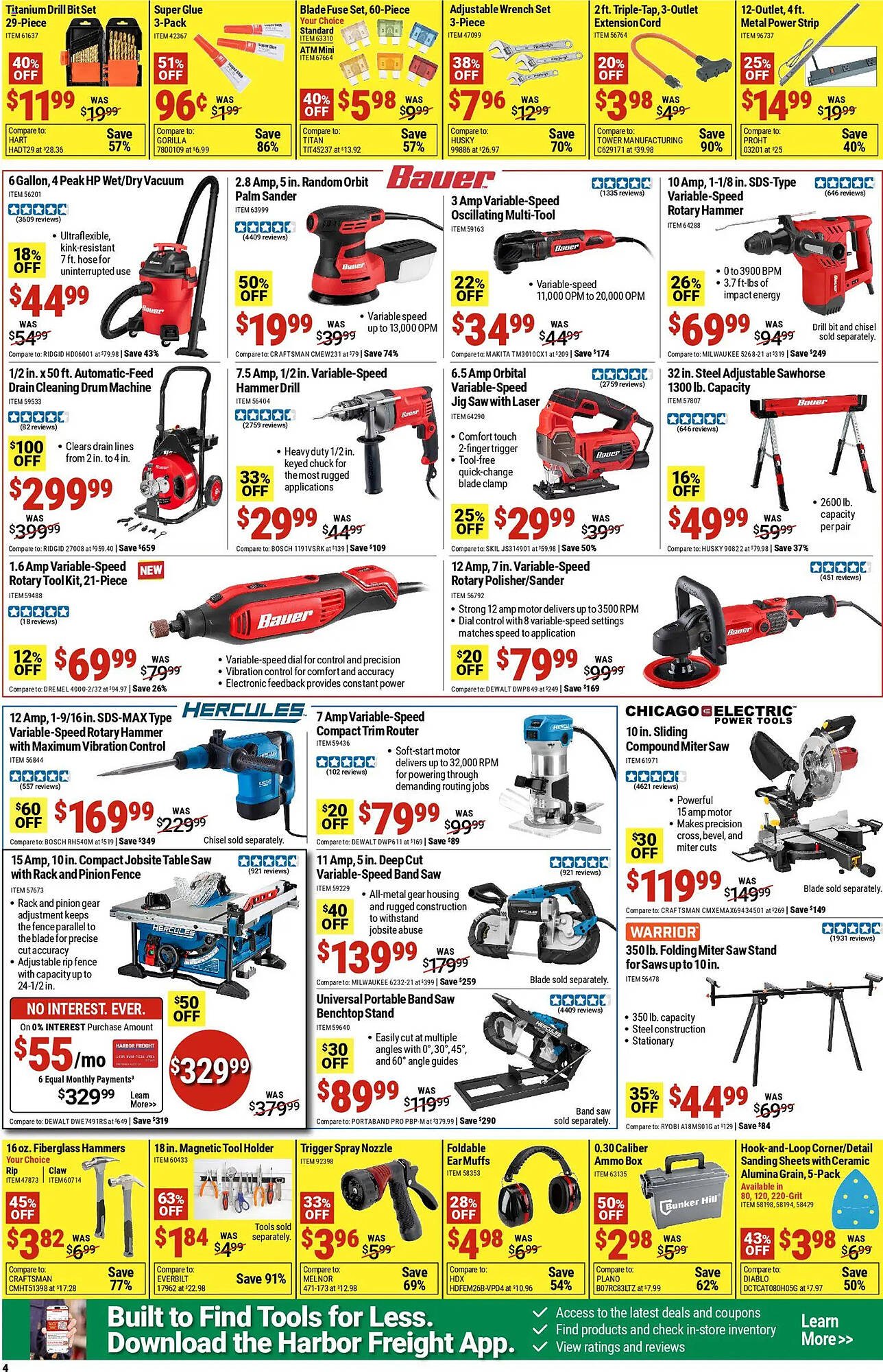 Harbor Freight Tools weekly ad