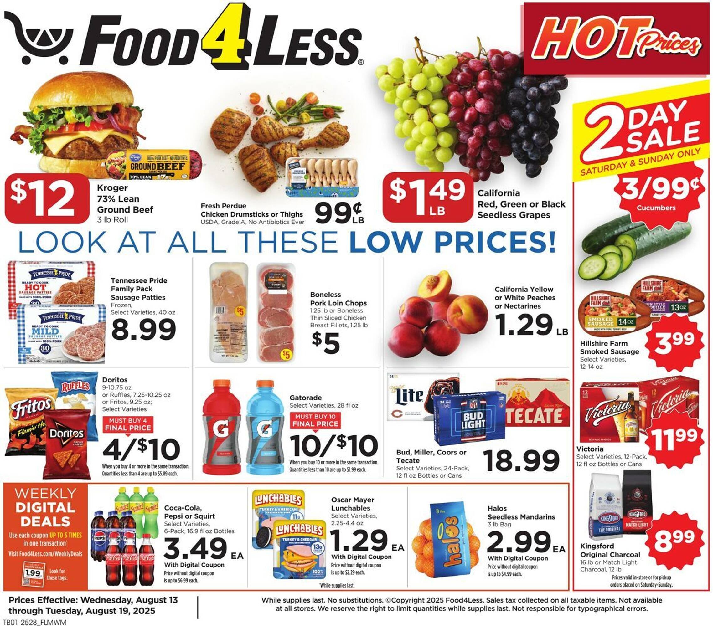 Food 4 Less Weekly Ad (2025-08-13 - 2025-08-19) | 1