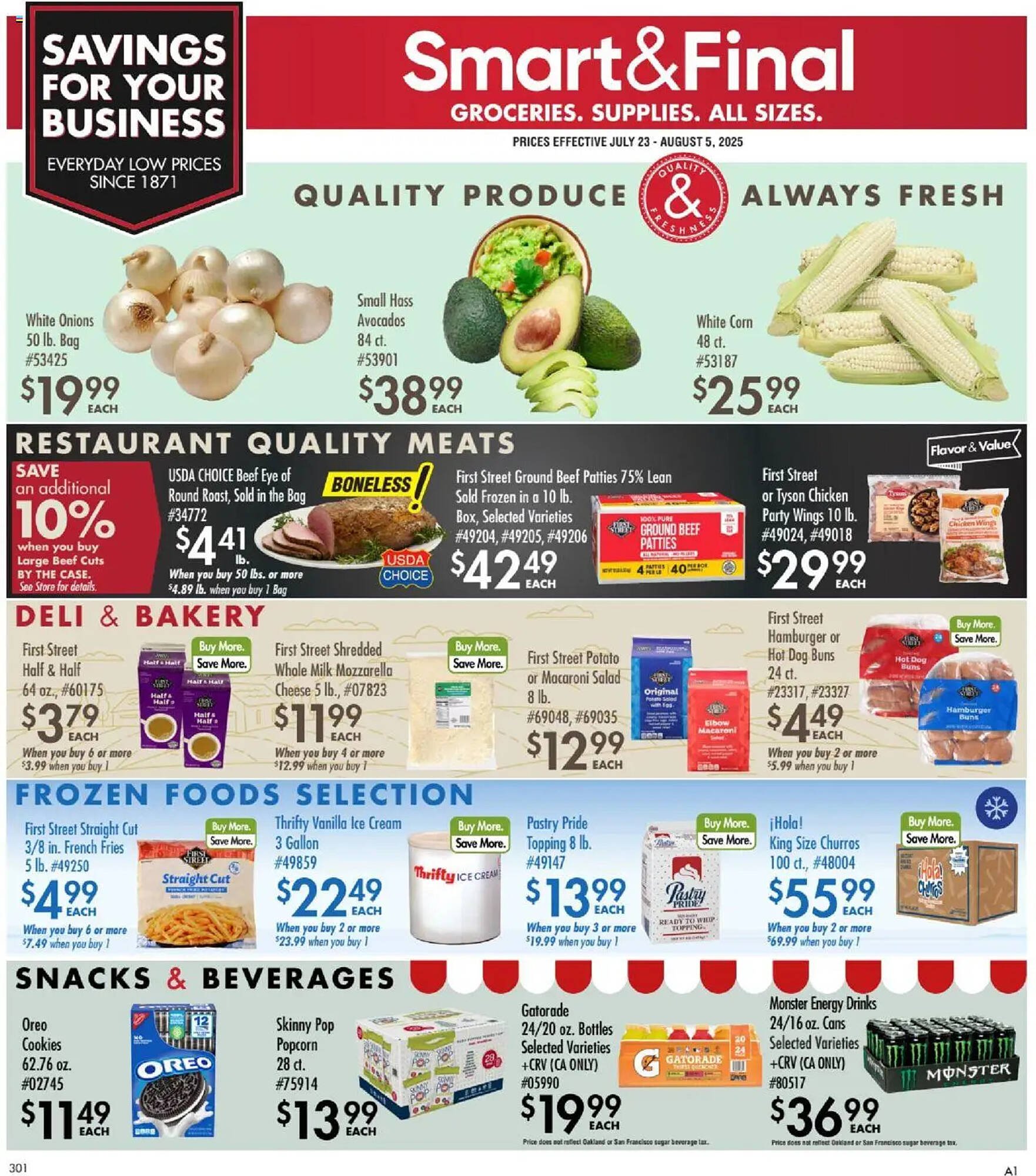 Smart &amp; Final Weekly Ad (2025-07-23 - 2025-08-05) | 1