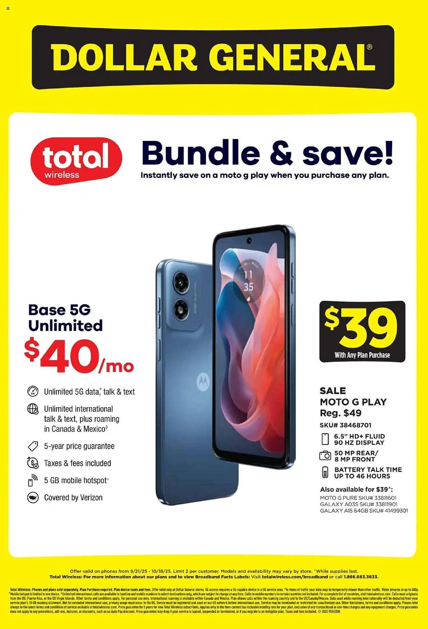 Dollar General weekly ad (2025-09-21 - 2025-10-19) | 1