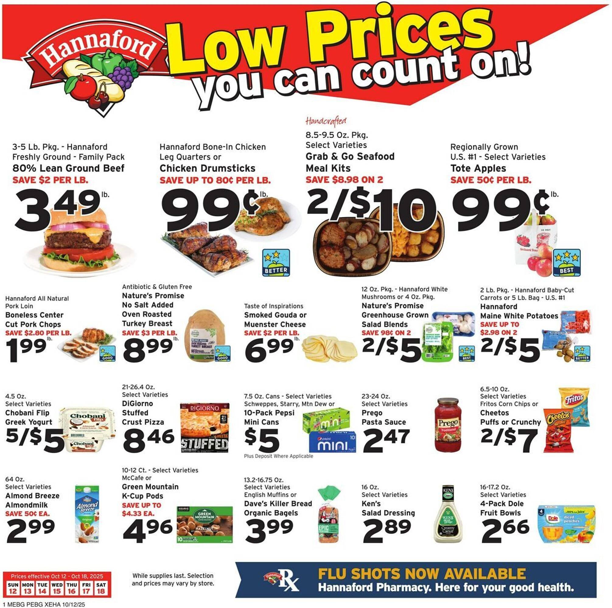 Hannaford flyer (2025-10-12 - 2025-10-18) | 1