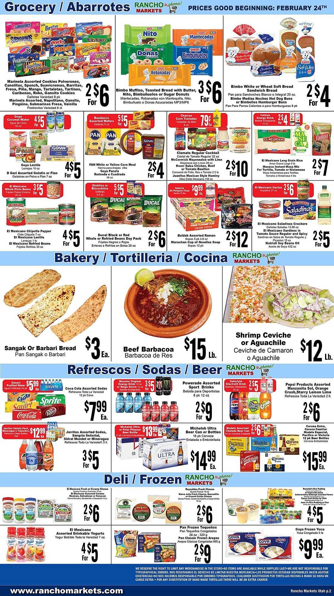 Rancho Markets weekly ad