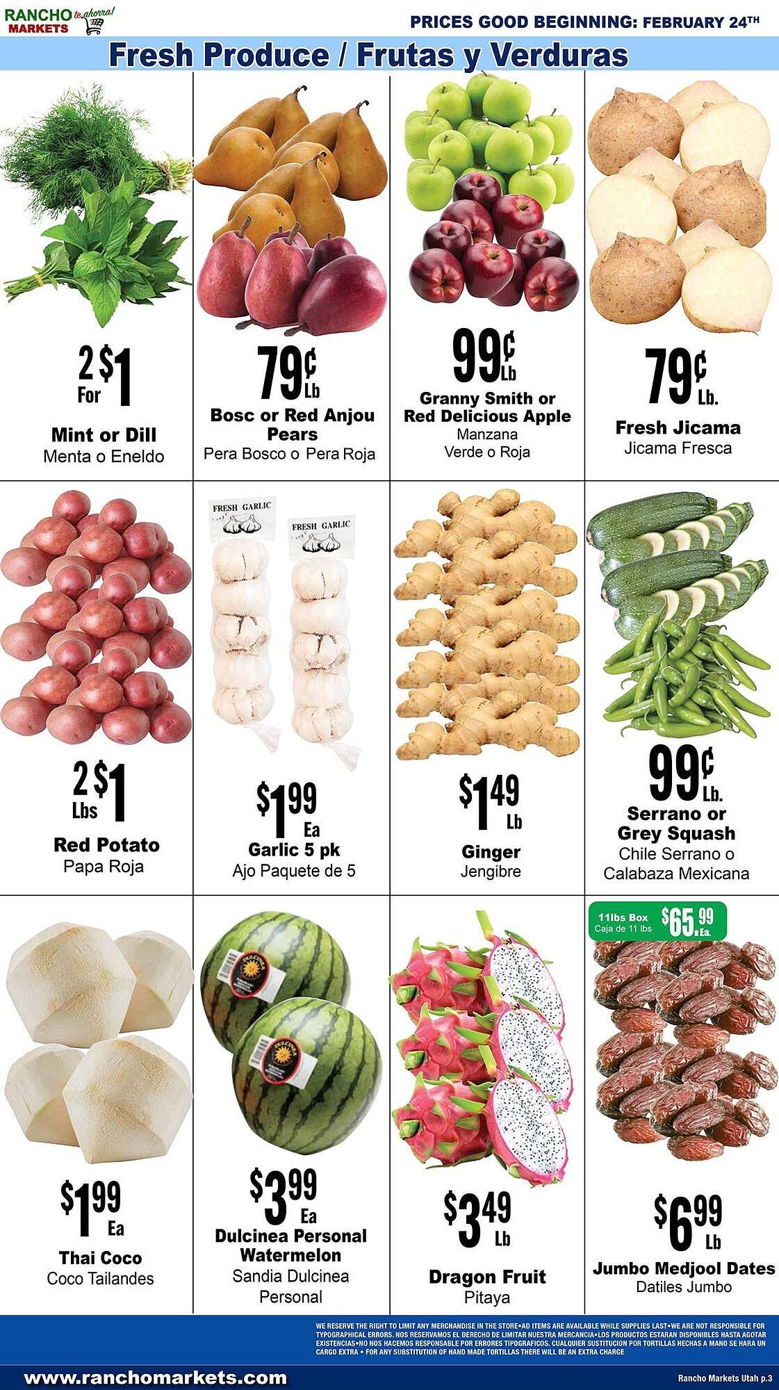 Rancho Markets weekly ad