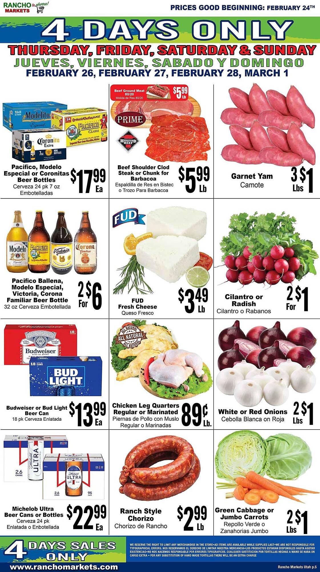 Rancho Markets weekly ad