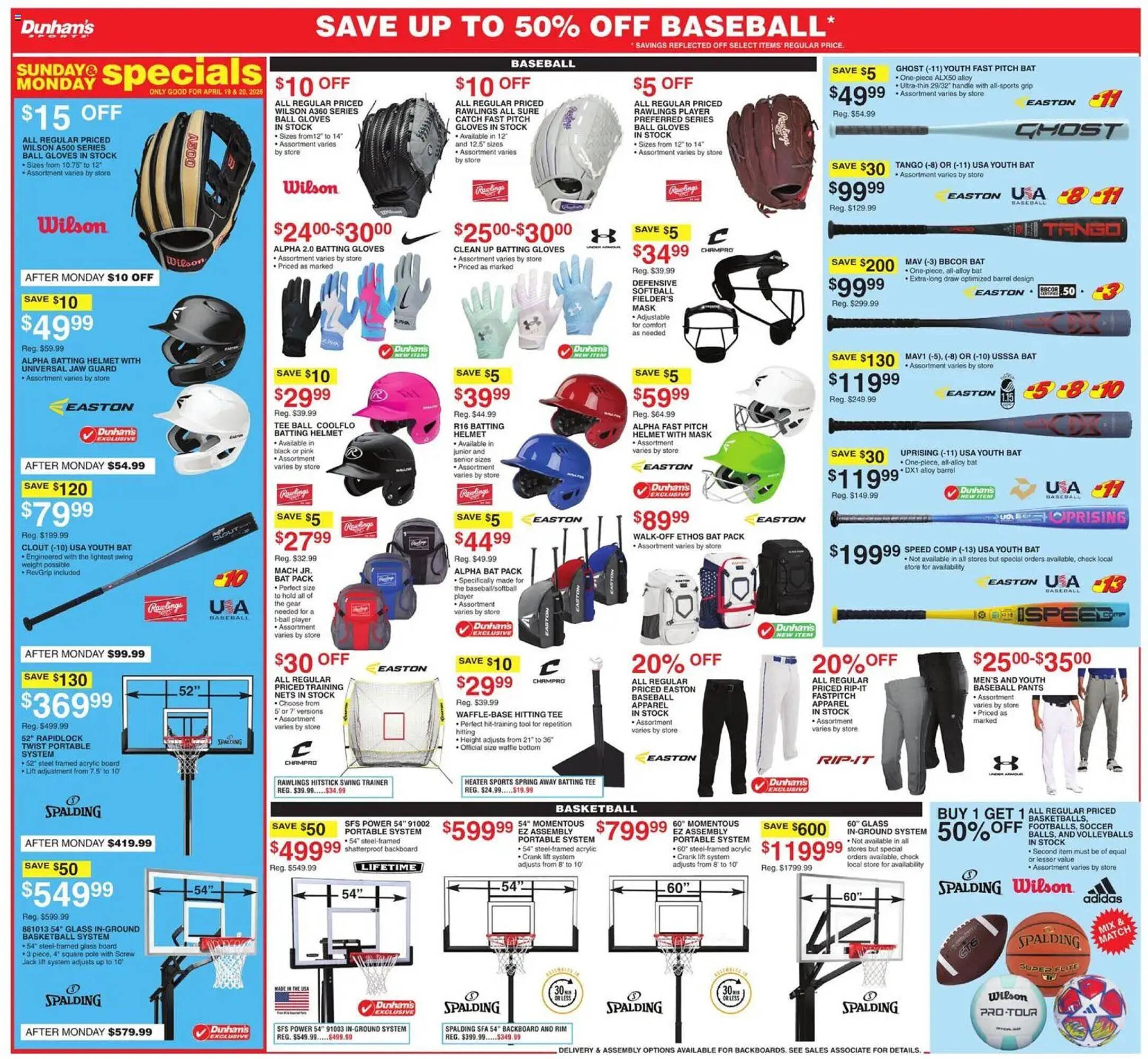 Dunham's Sports weekly ad