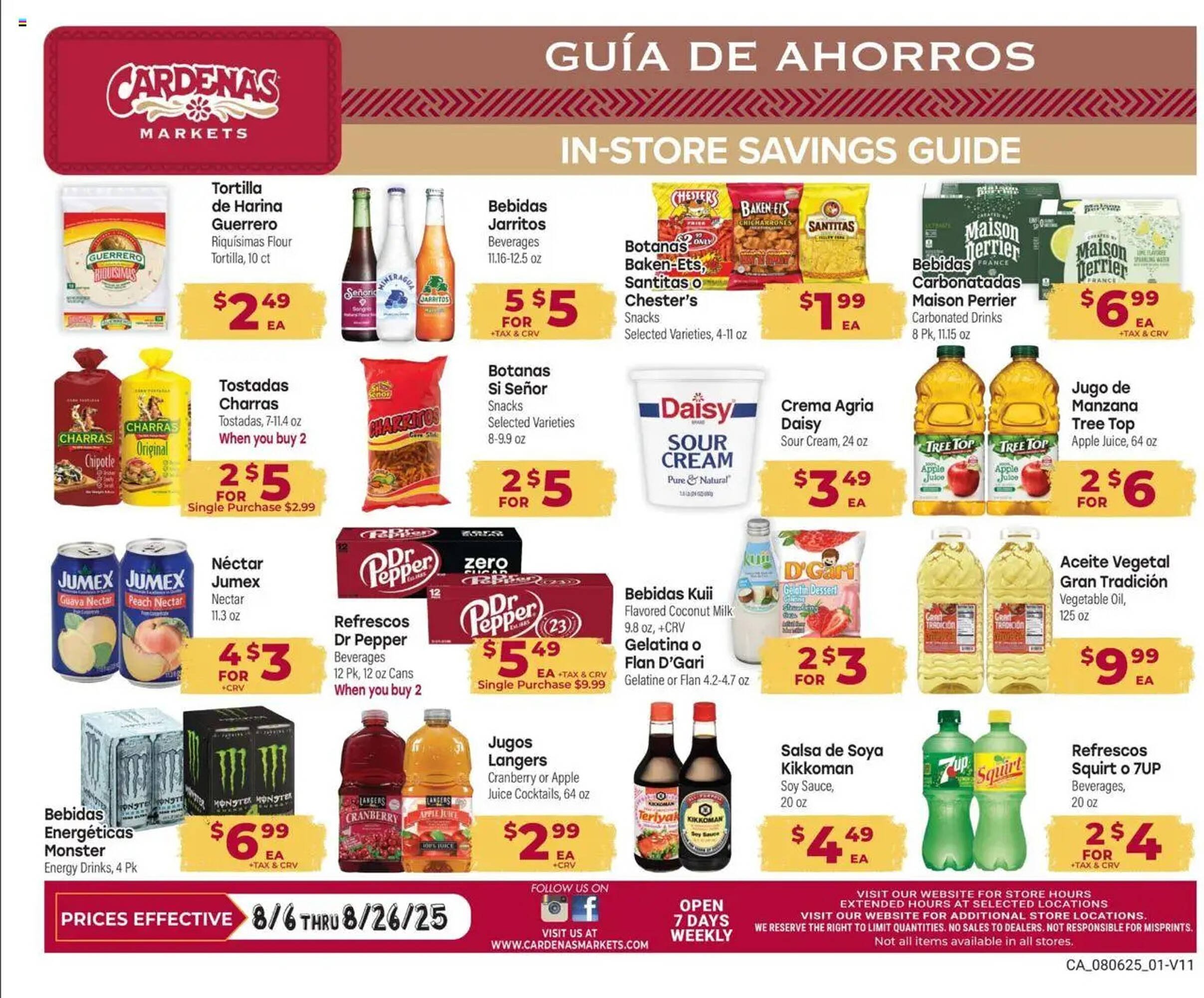 Cardenas Weekly Ad (2025-08-06 - 2025-08-26) | 1