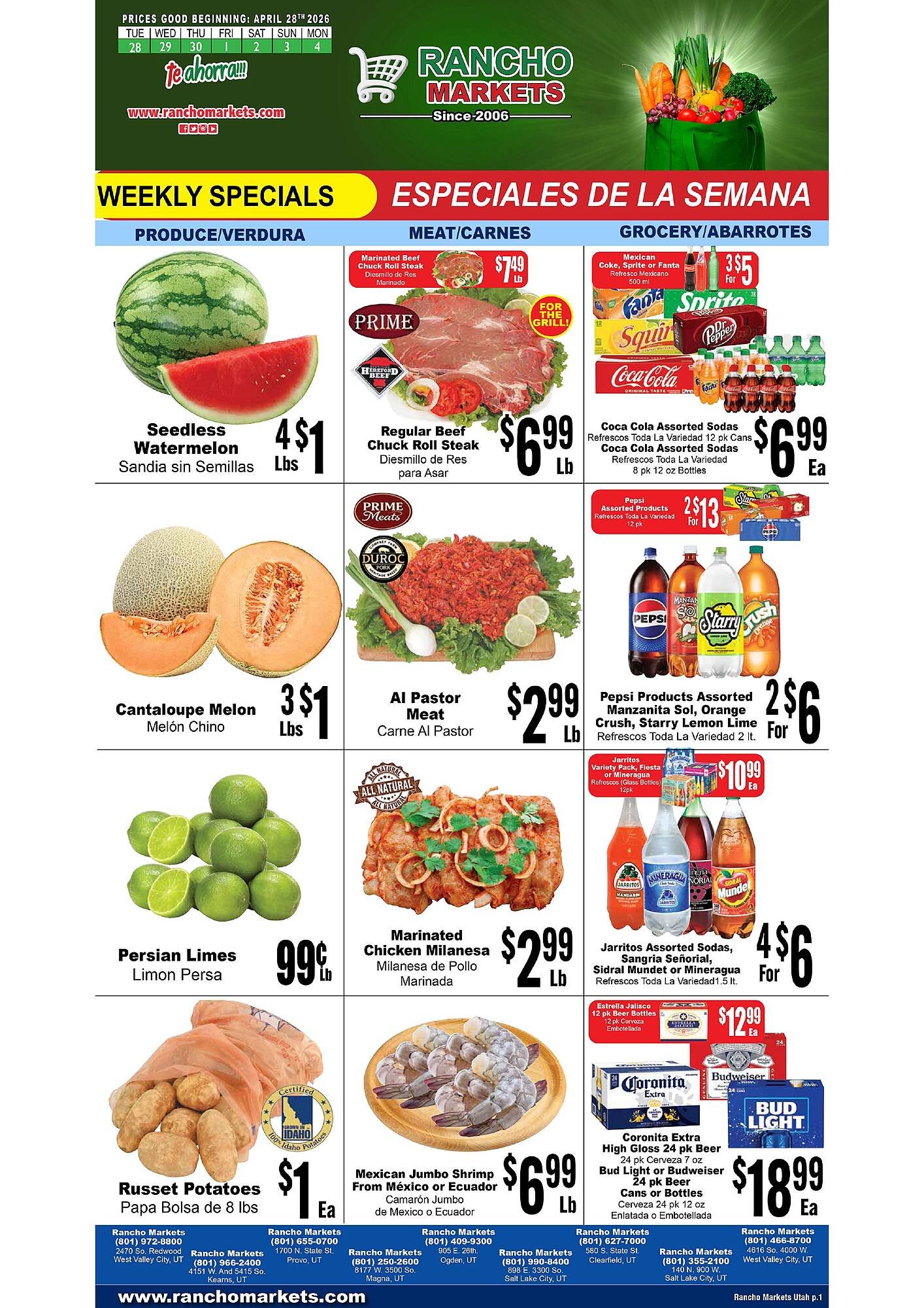 Rancho Markets weekly ad
