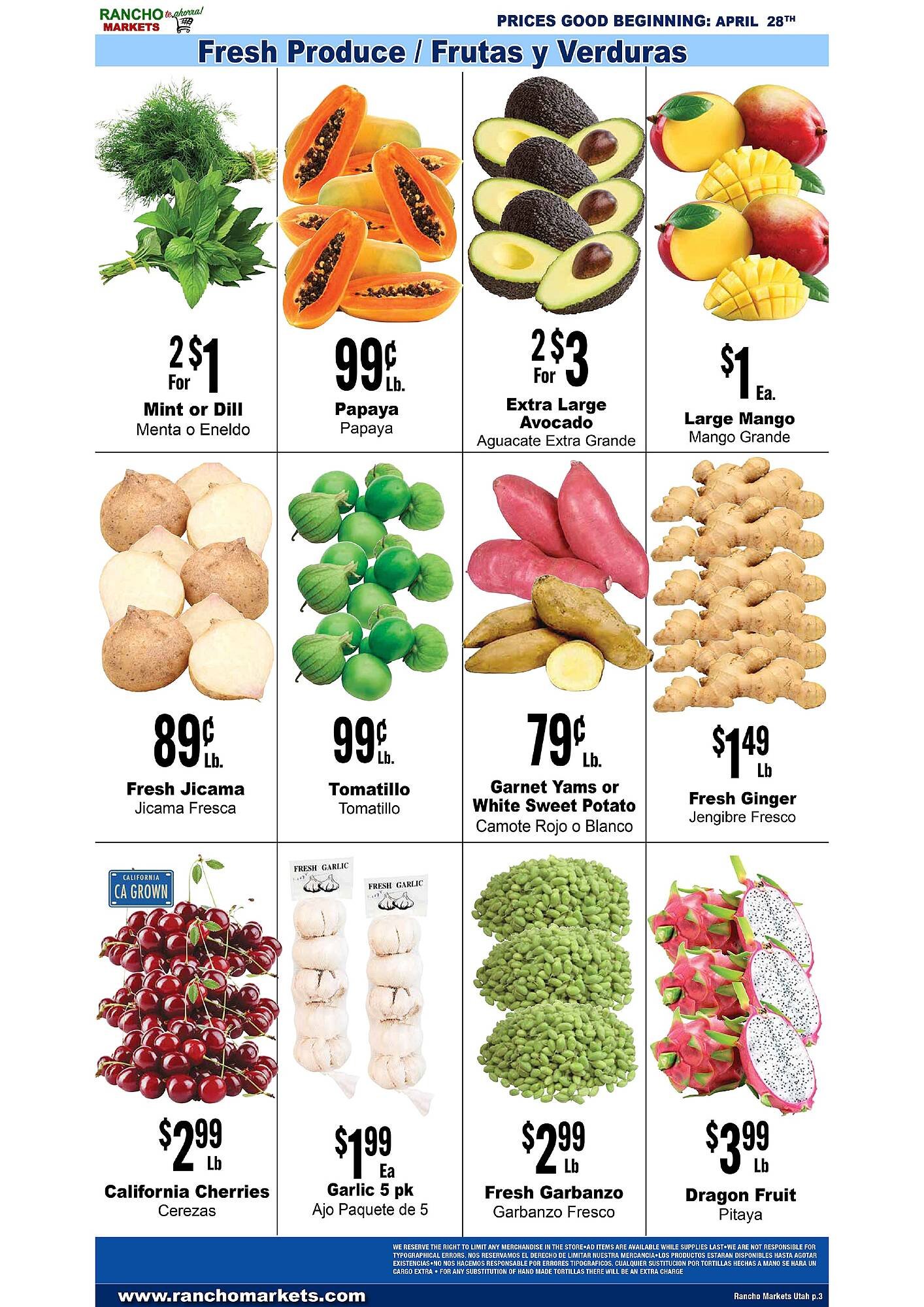 Rancho Markets weekly ad