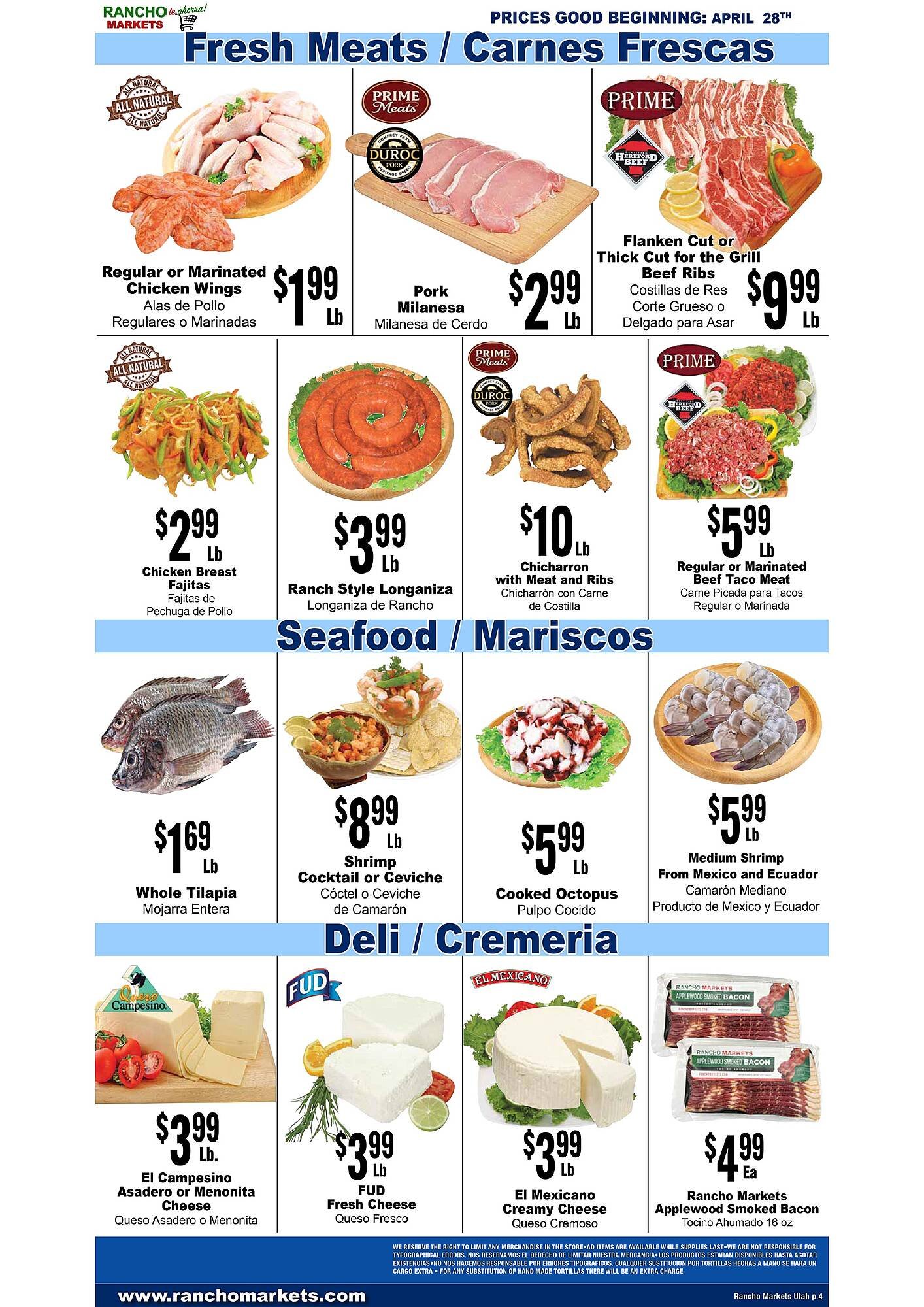 Rancho Markets weekly ad