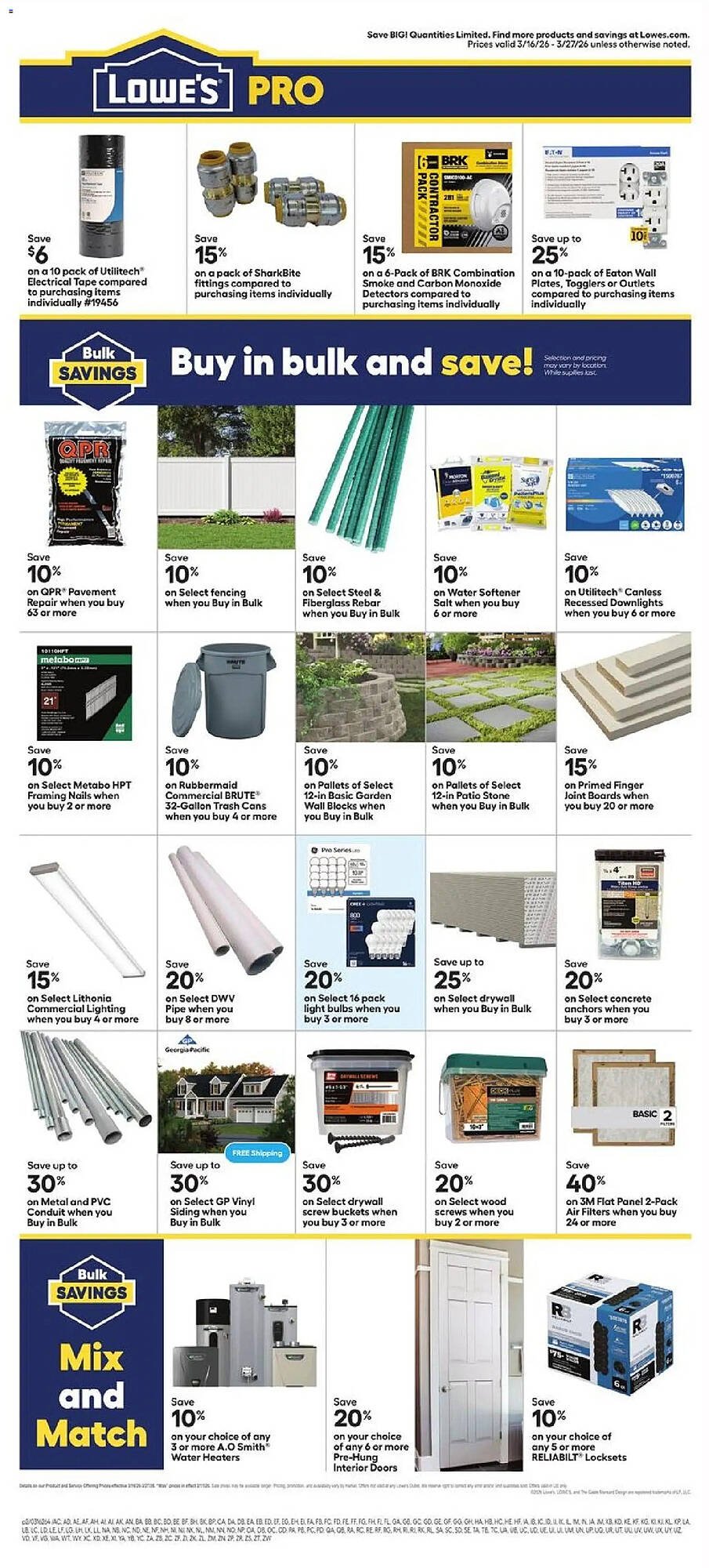 Lowe's weekly ad