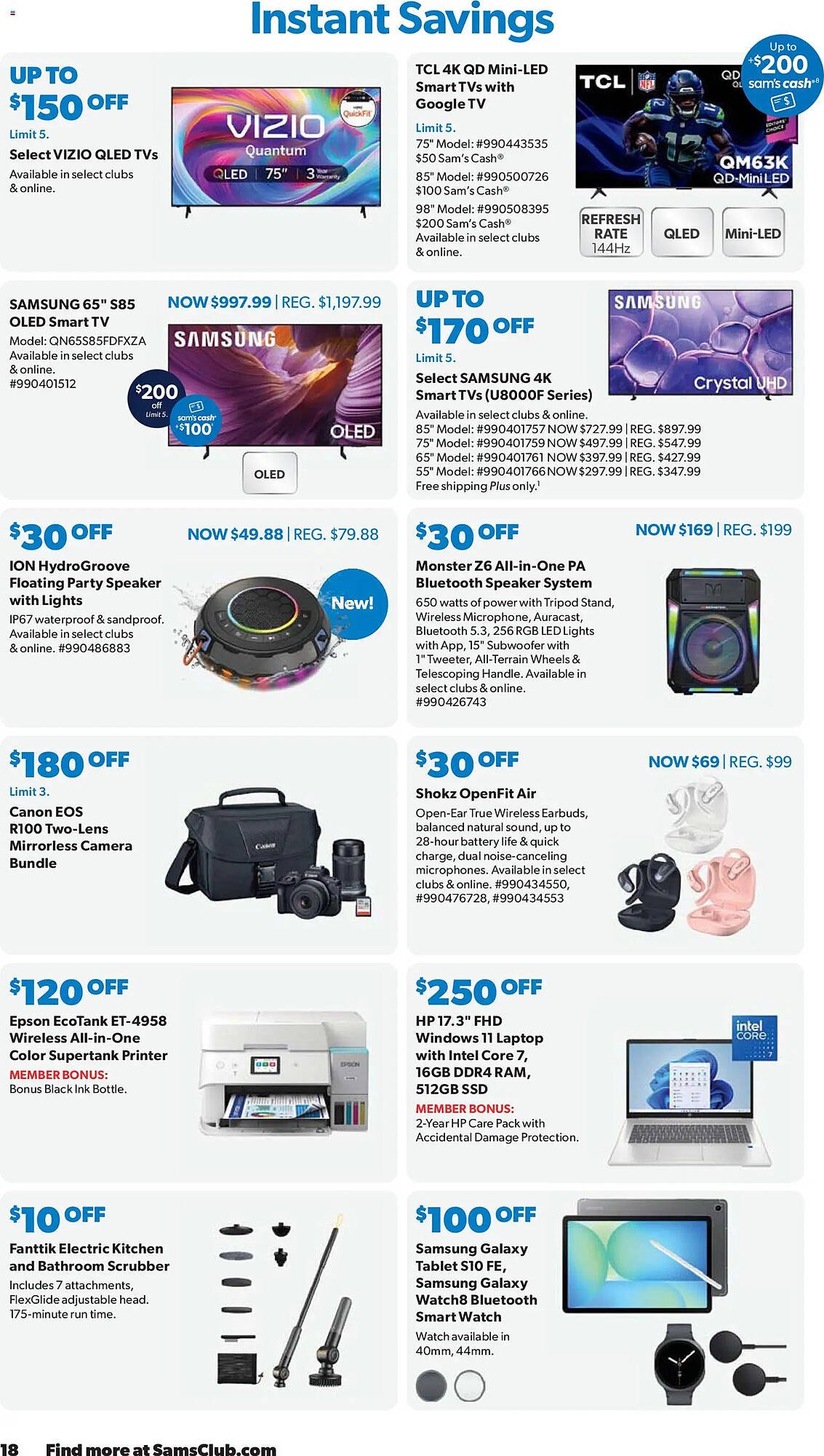 Sam's Club weekly ad