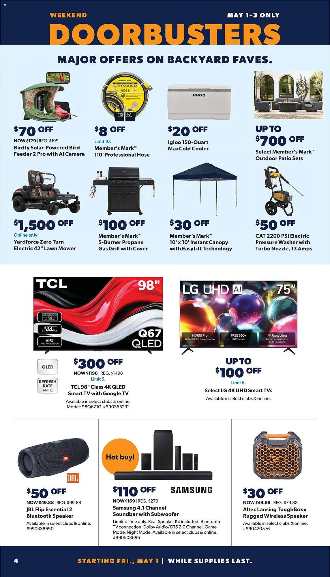 Sam's Club weekly ad