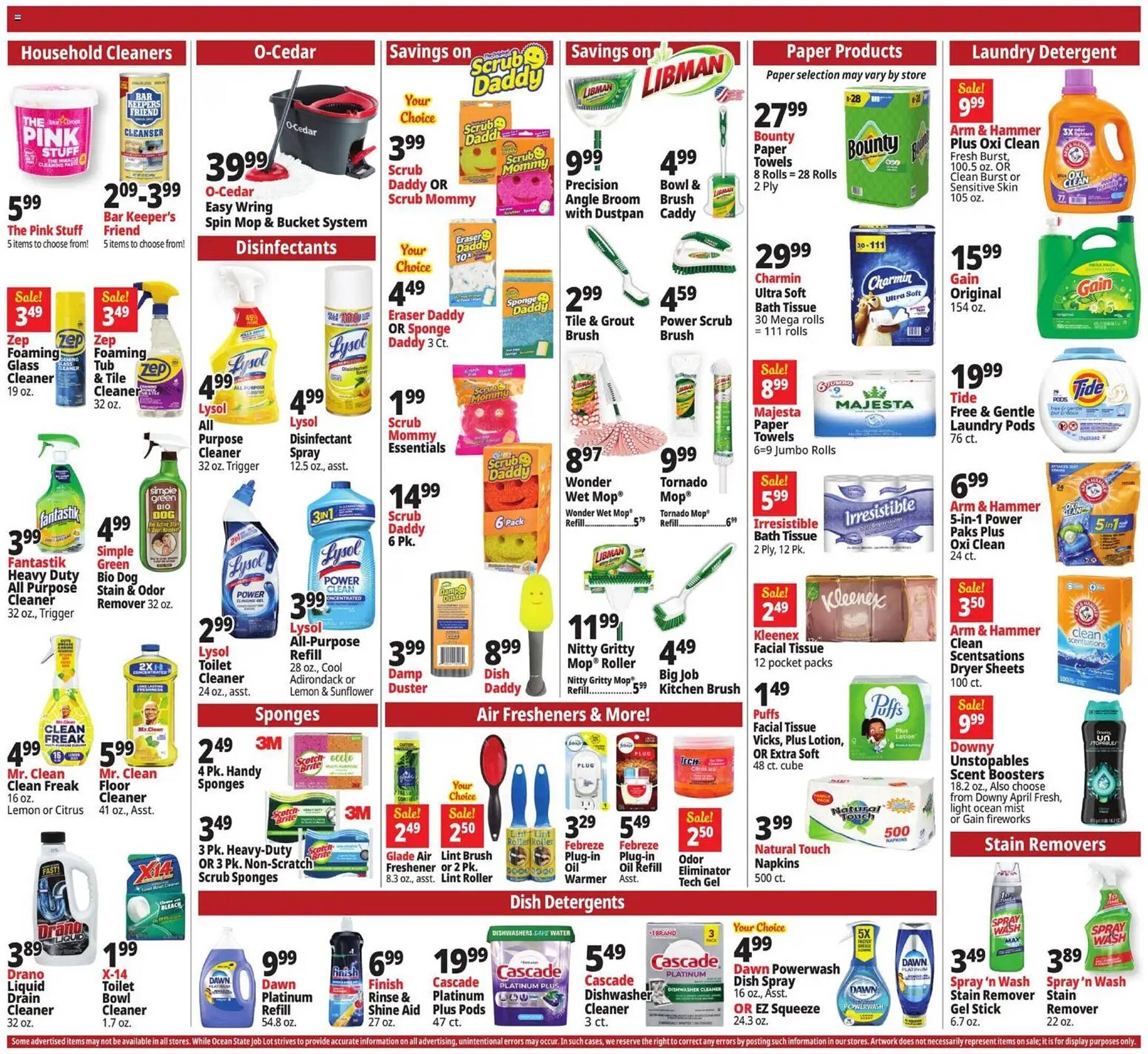 Ocean State Job Lot flyer