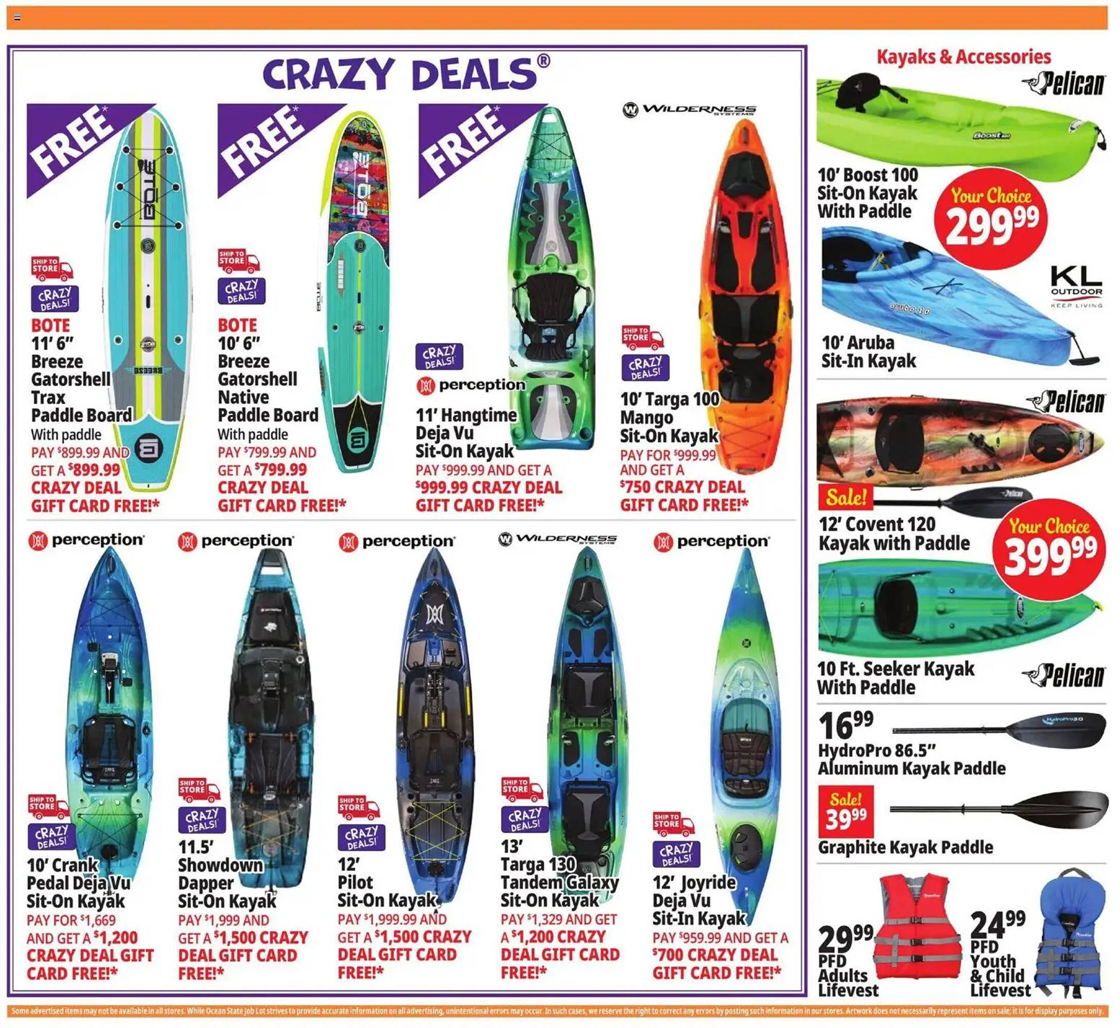 Ocean State Job Lot flyer