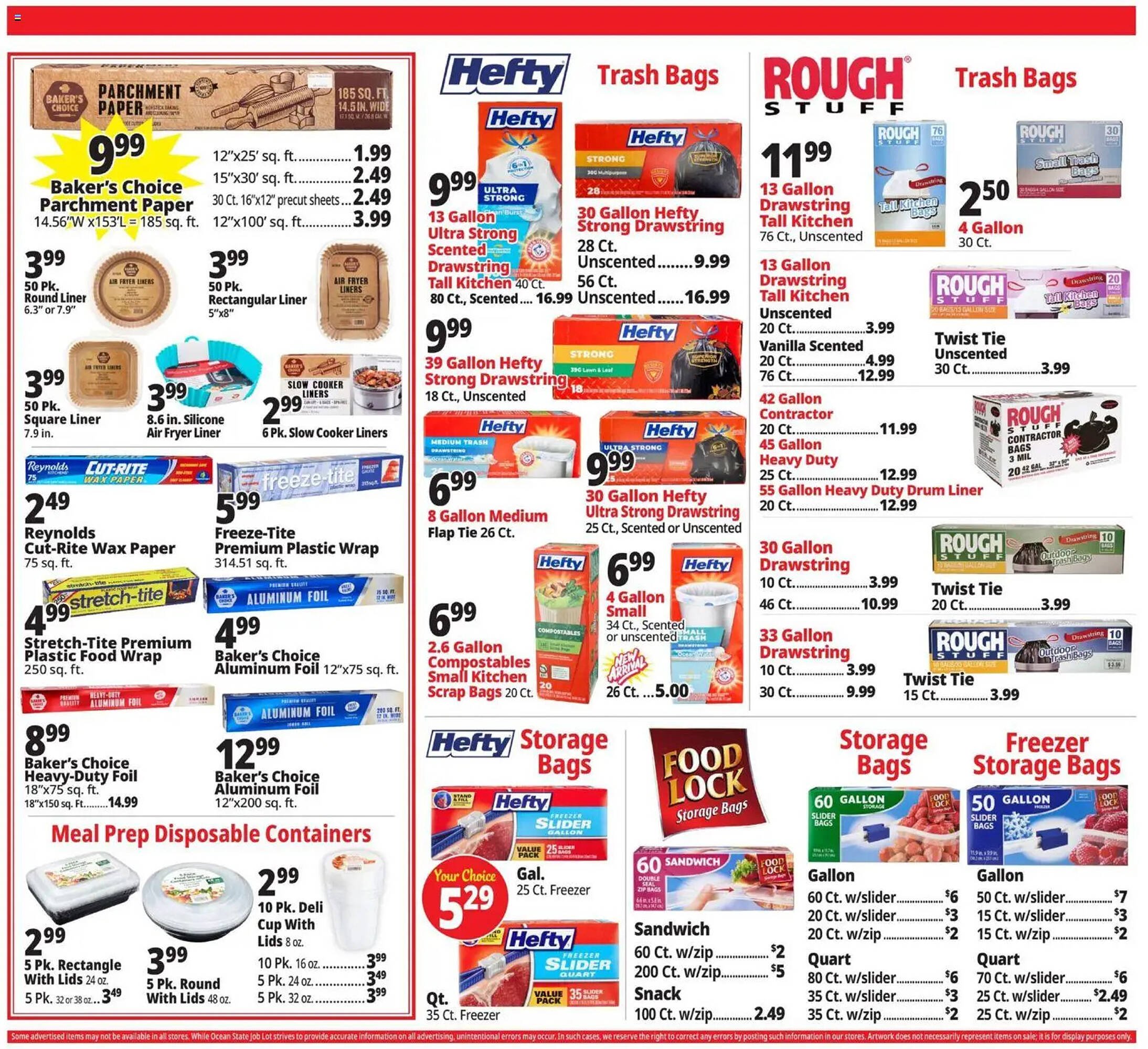 Ocean State Job Lot flyer
