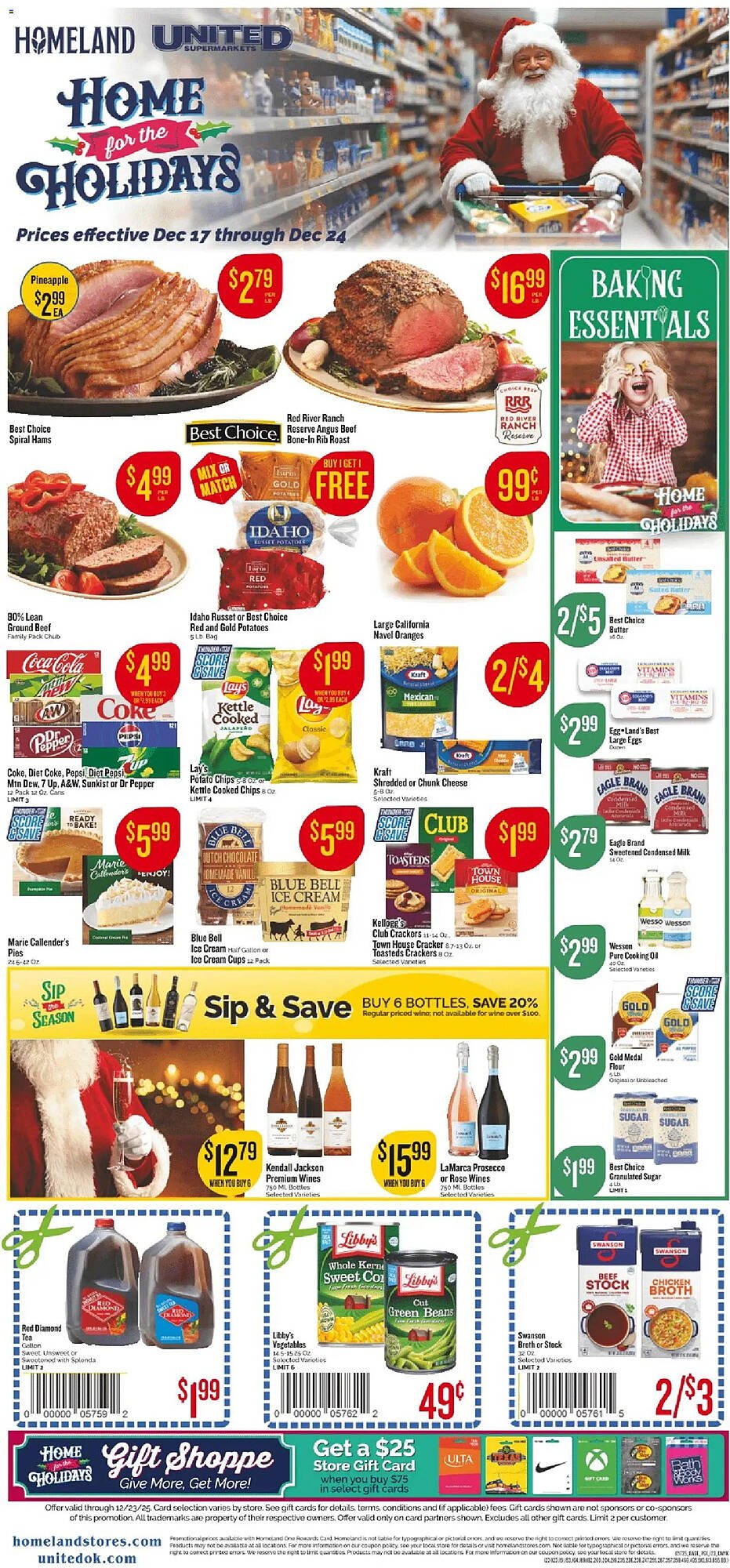 Homeland Market weekly ad