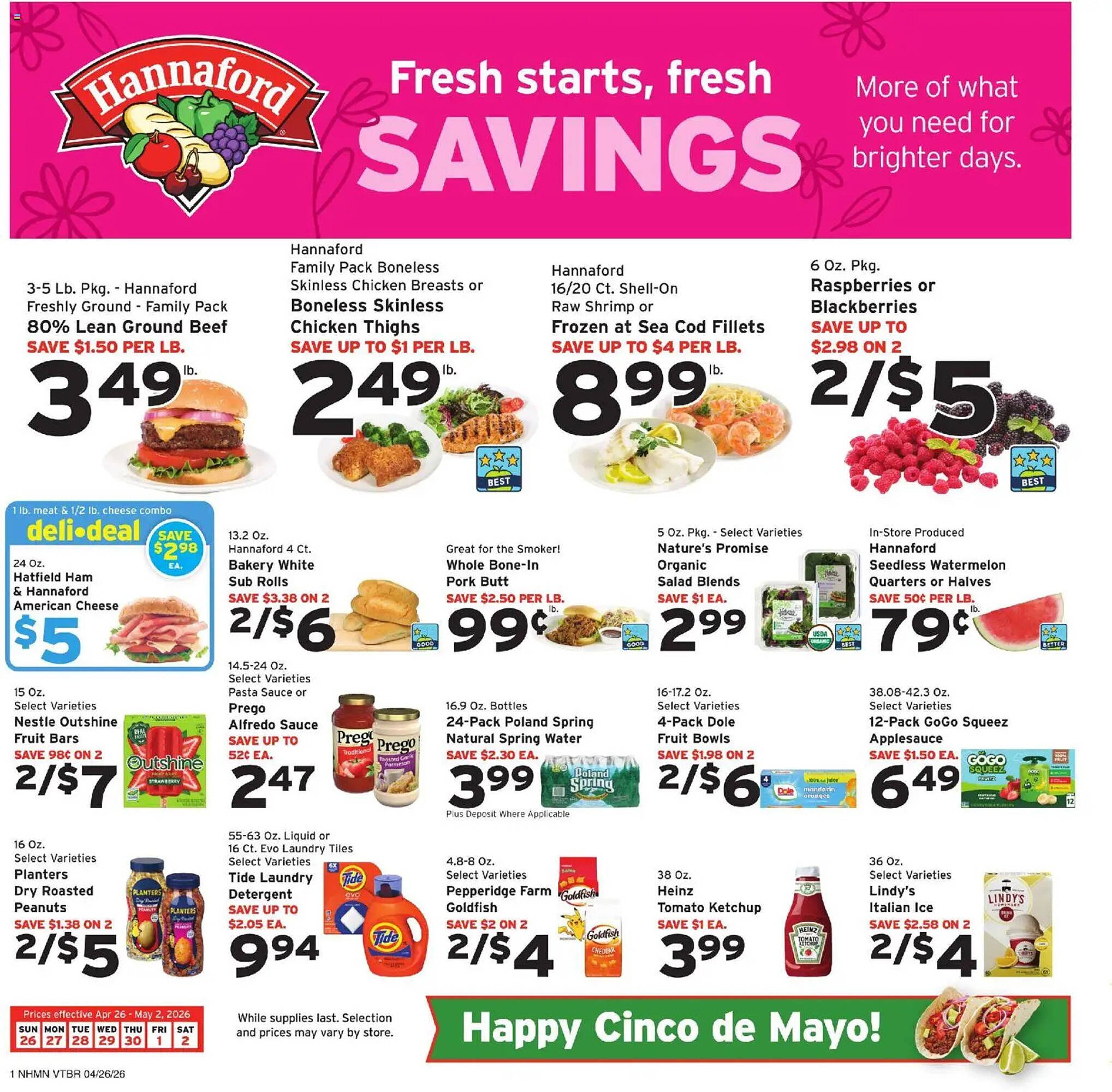 Hannaford flyer
