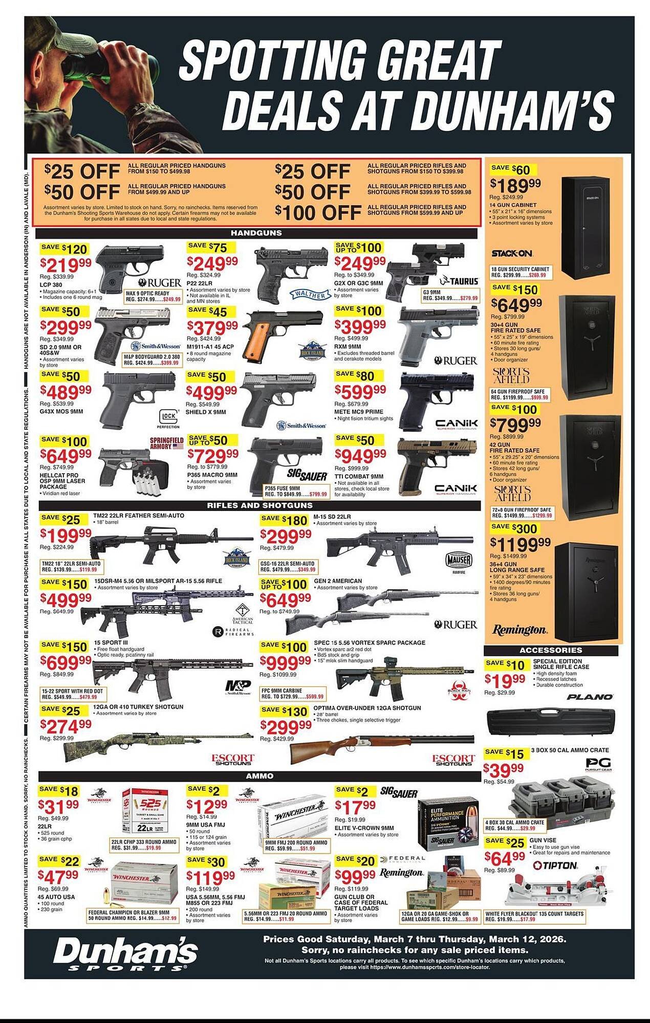 Dunham's Sports weekly ad