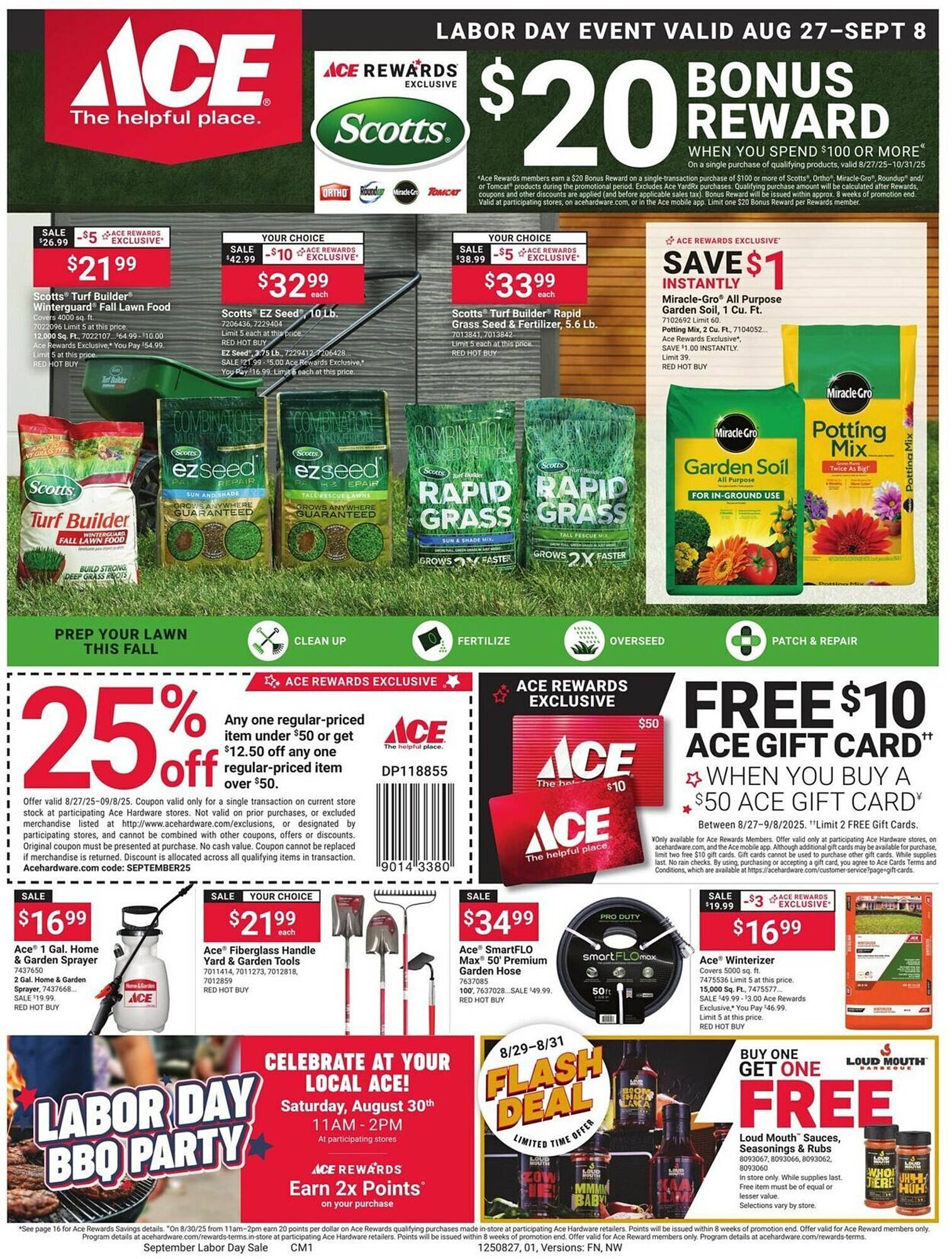 Ace Hardware Weekly Ad (2025-08-27 - 2025-09-30) | 1
