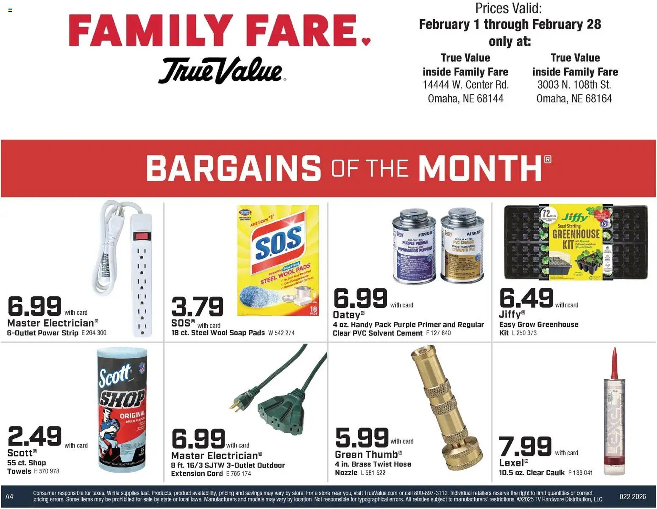 Family Fare weekly ad