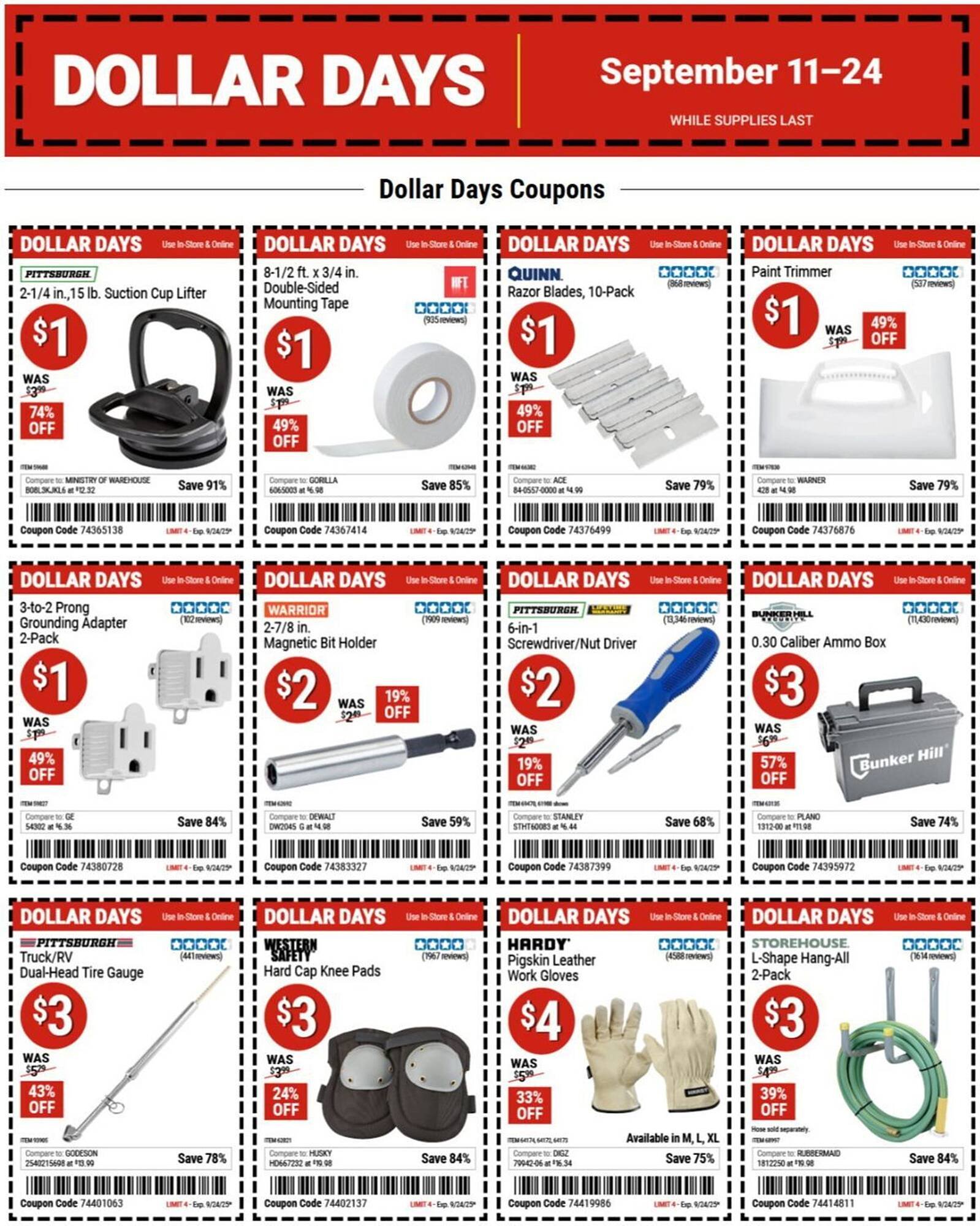 Harbor Freight Tools weekly ad (2025-09-11 - 2025-09-24) | 1