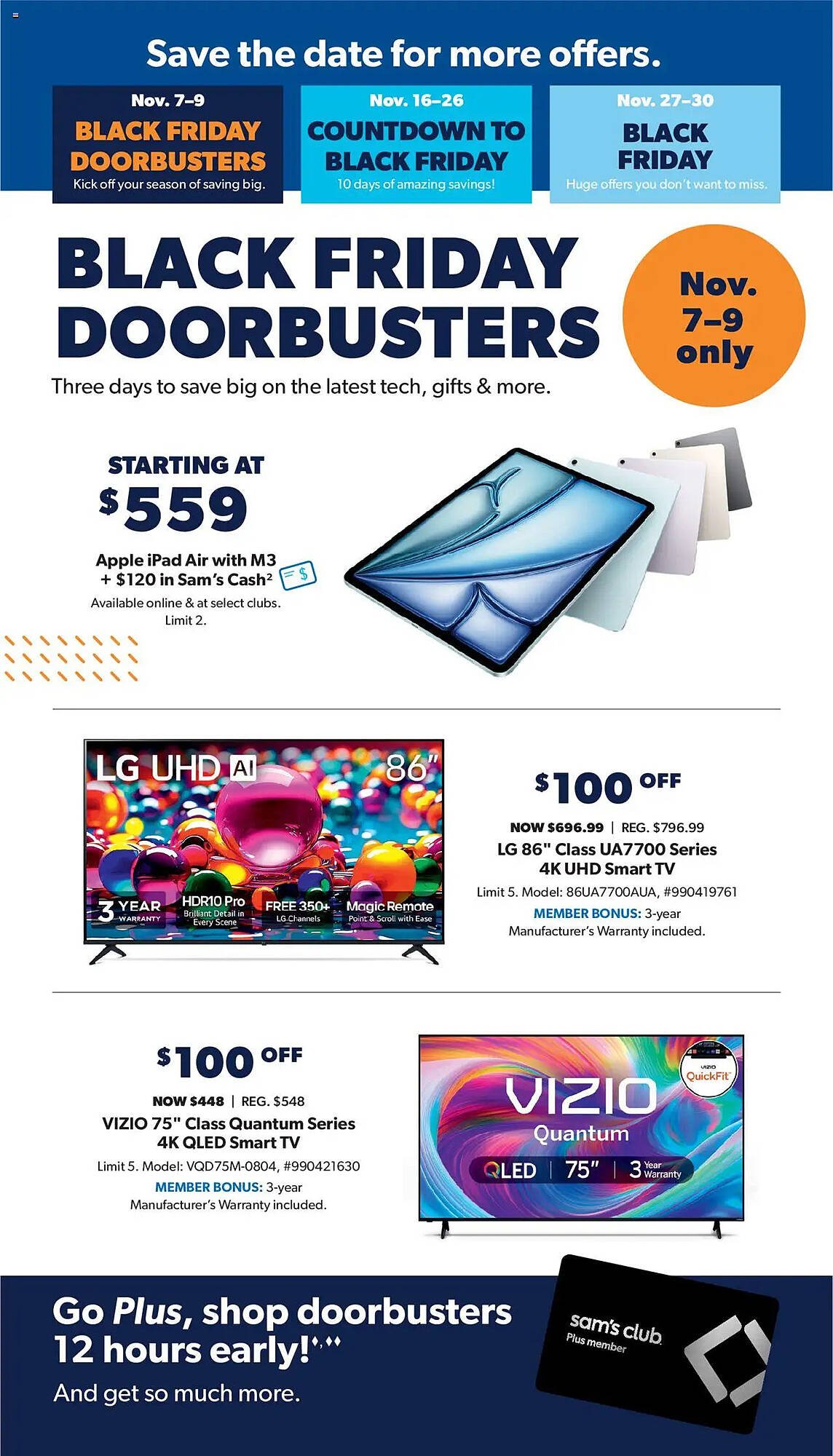 Sam&#039;s Club weekly ad (2025-10-29 - 2025-11-30) | 2