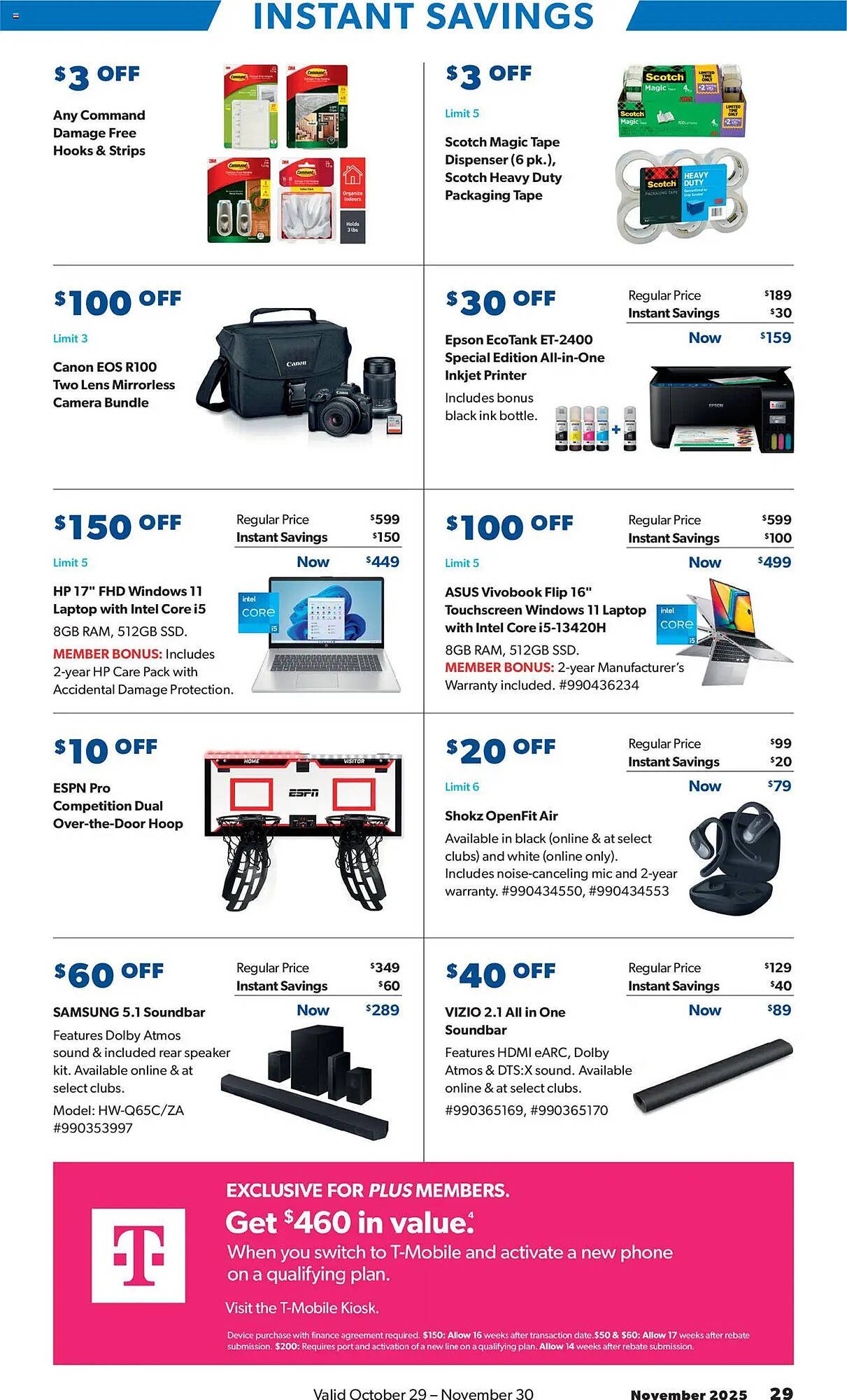 Sam&#039;s Club weekly ad (2025-10-29 - 2025-11-30) | 29