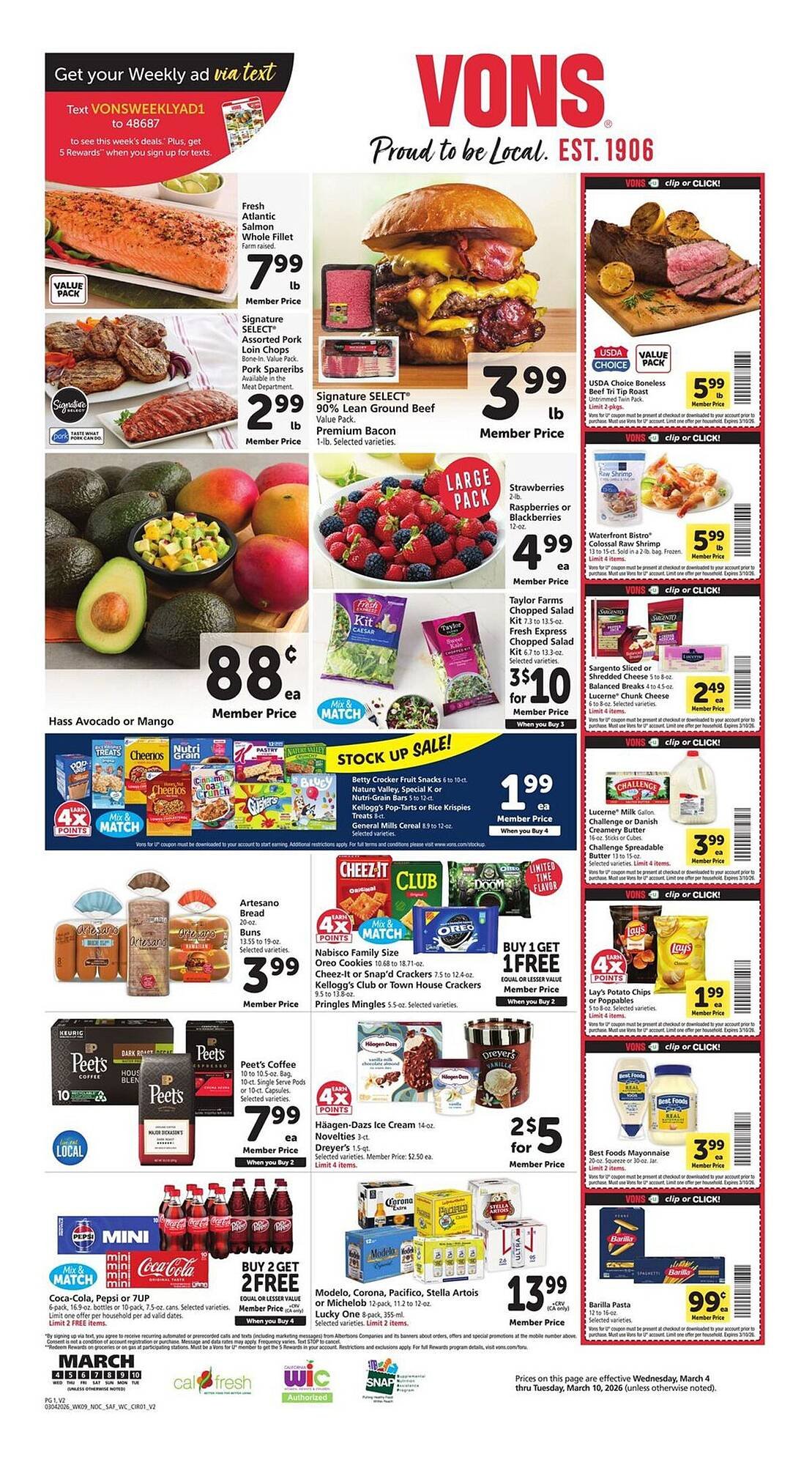 Vons weekly ad