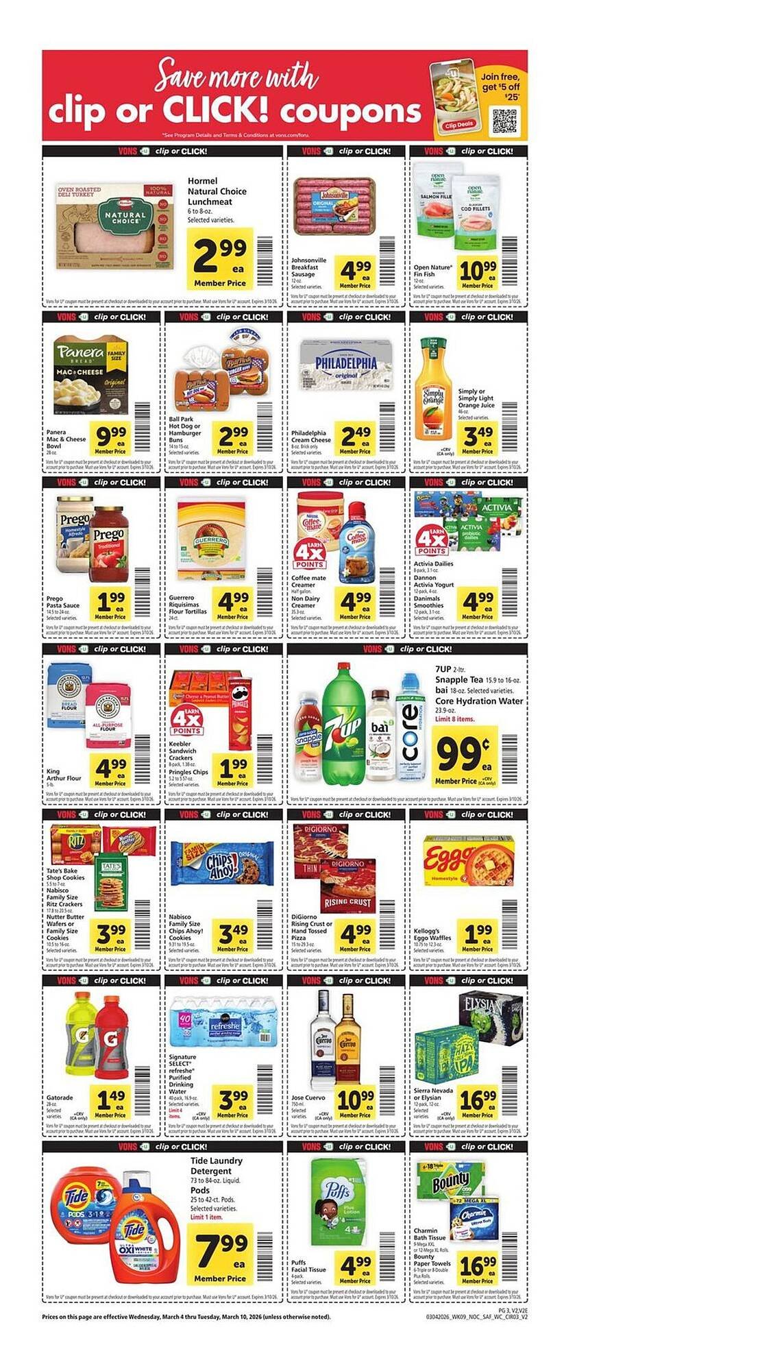 Vons weekly ad