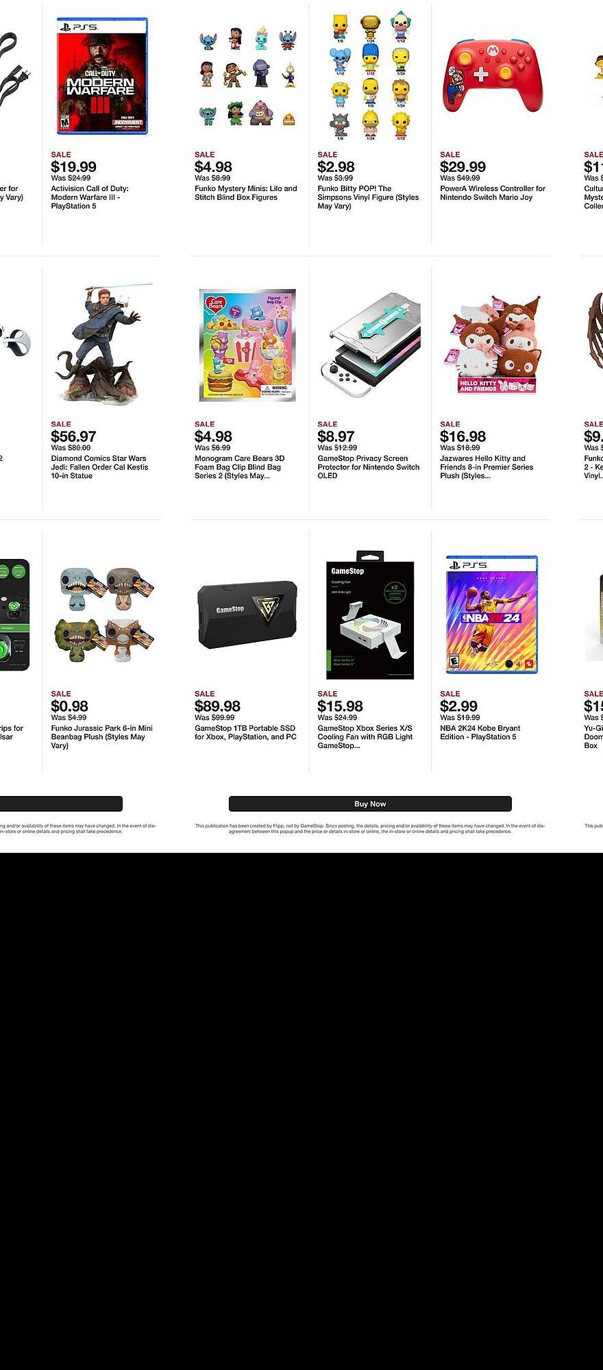 Game Stop weekly ad