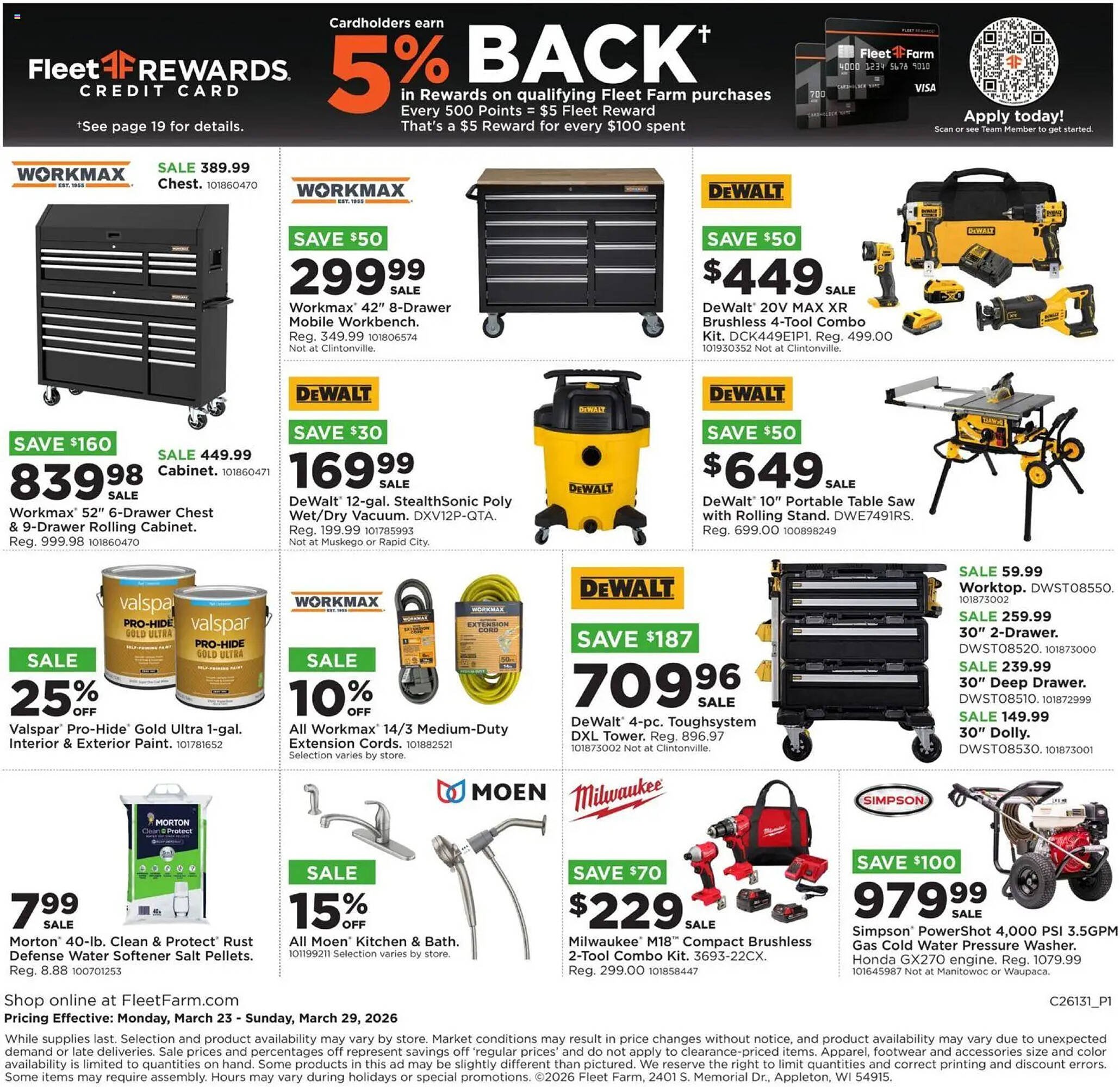 Mills Fleet Farm weekly ad