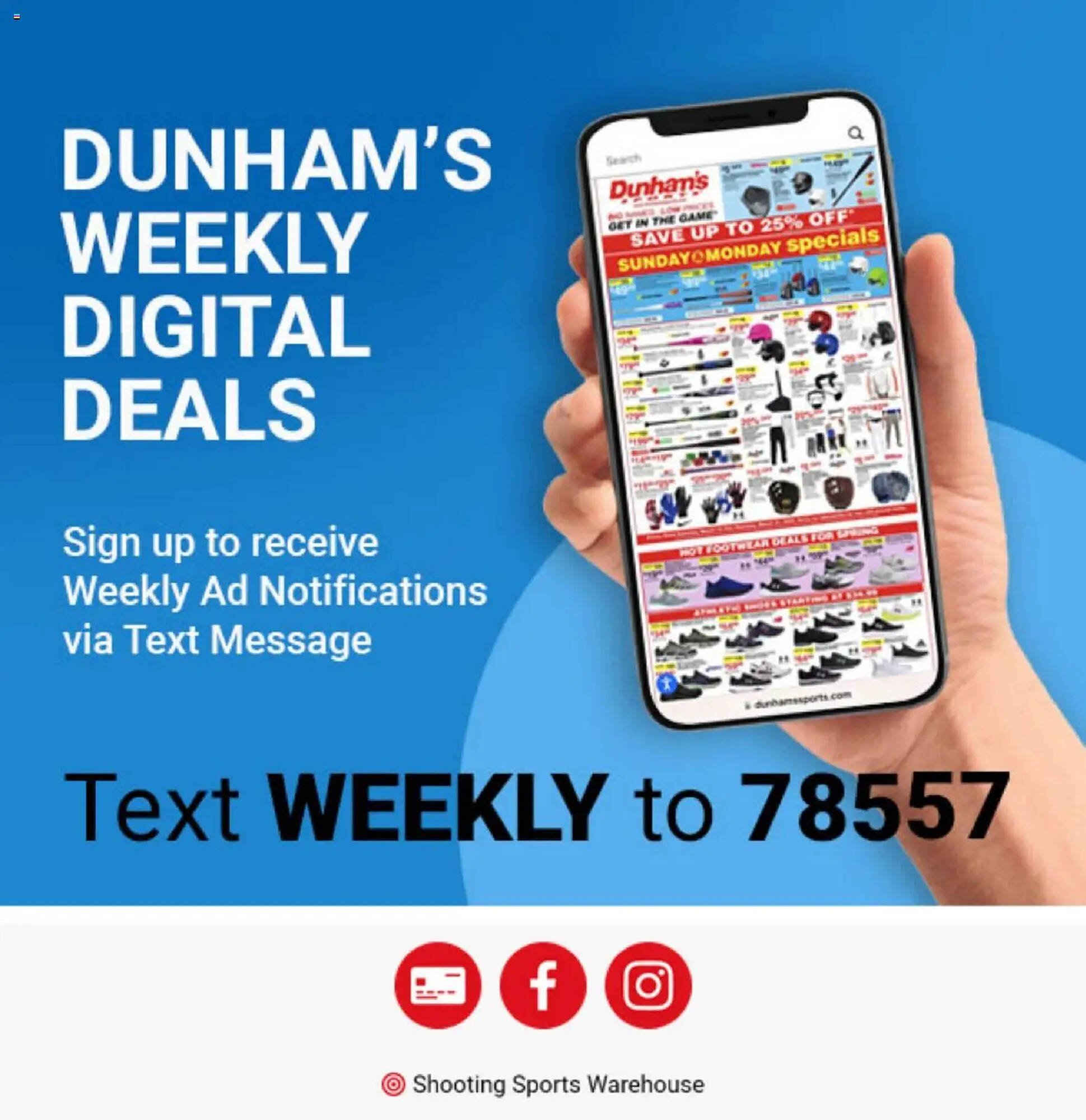 Dunham's Sports weekly ad
