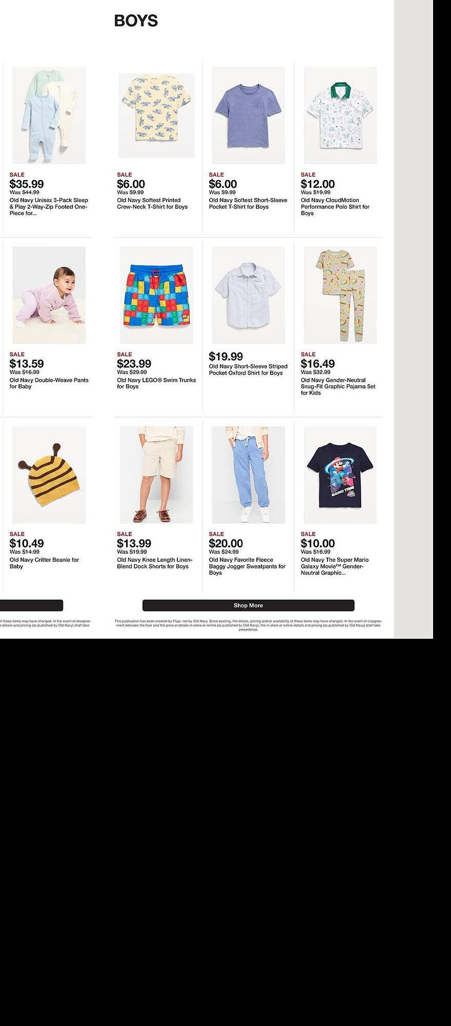 Old Navy weekly ad