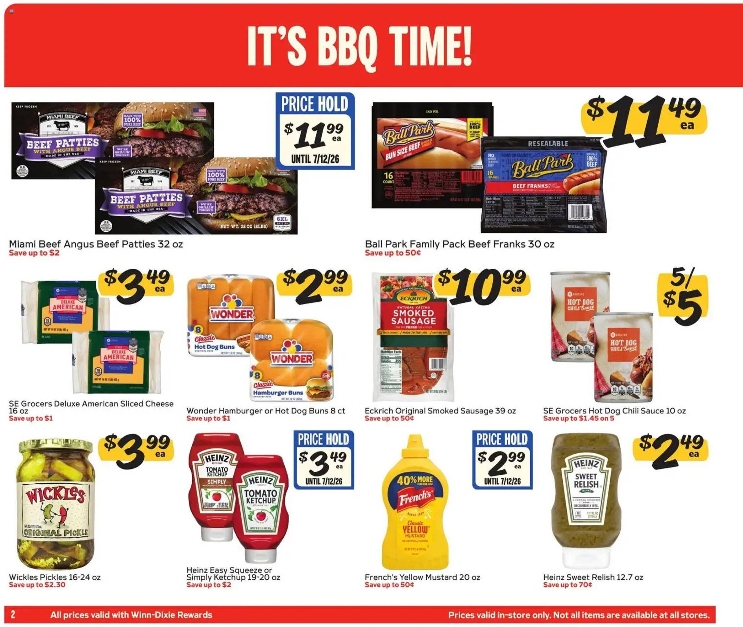 Winn Dixie weekly ad