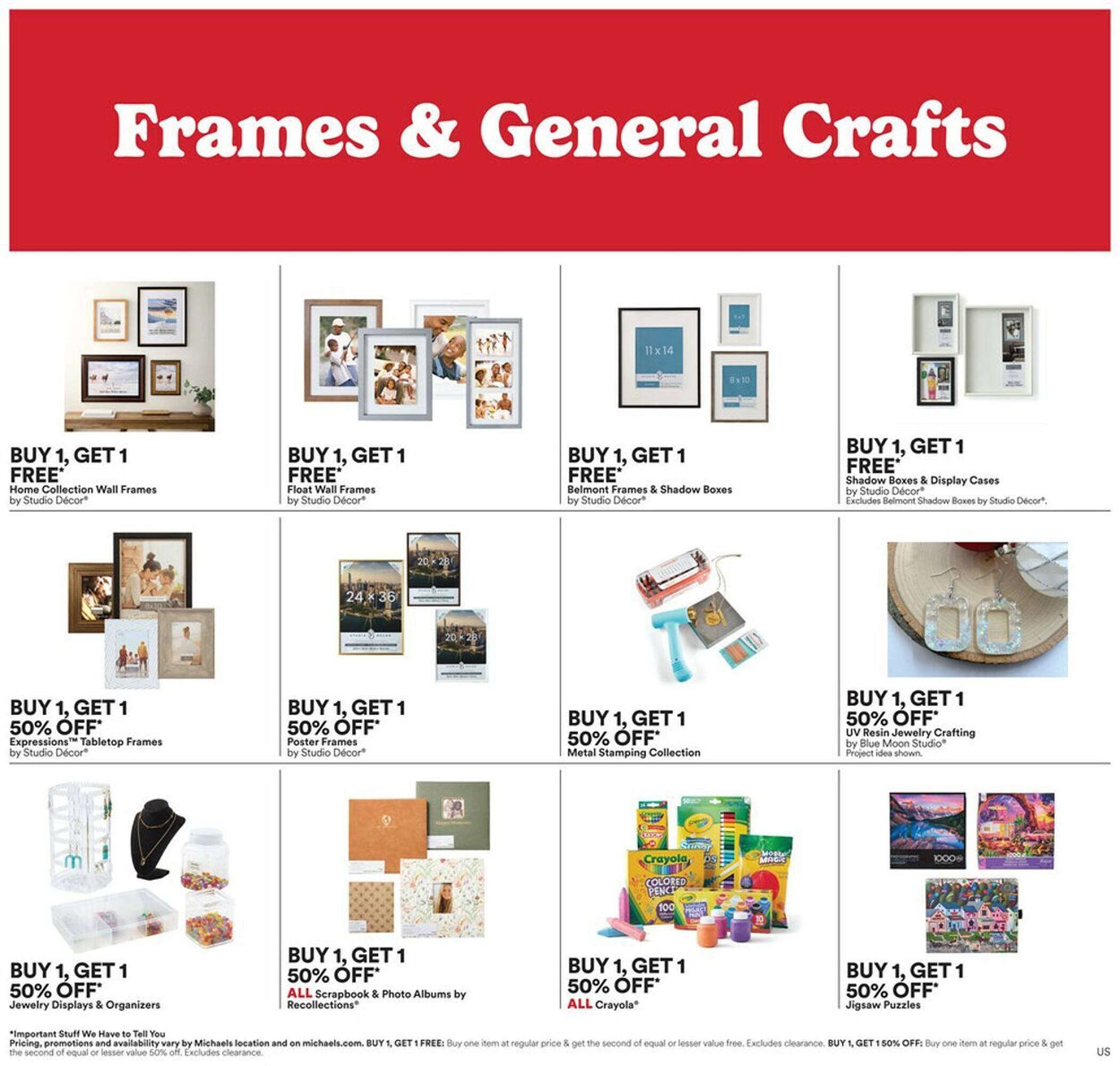 Michaels weekly ad