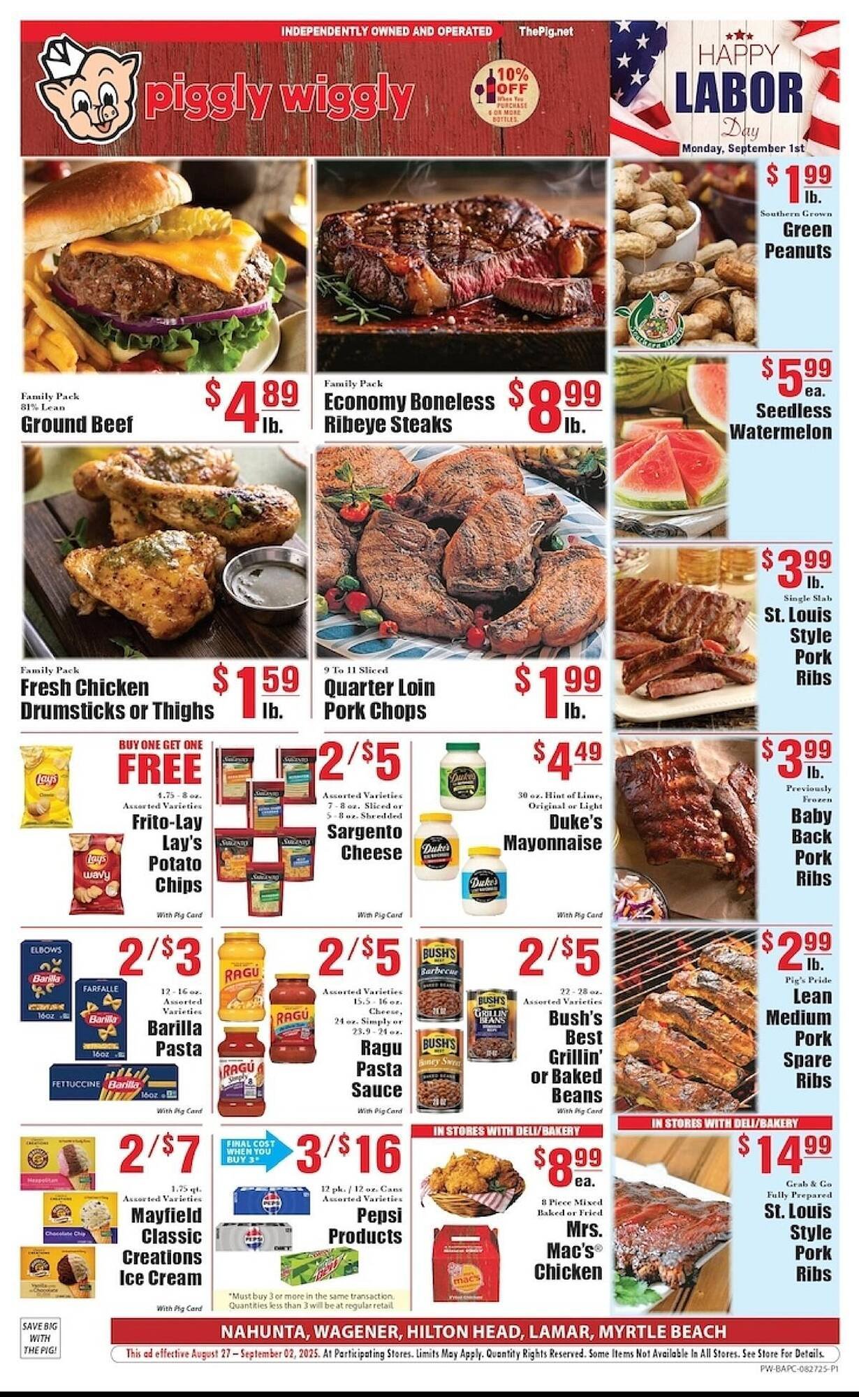 Piggly Wiggly weekly ad (2025-08-27 - 2025-09-02) | 1
