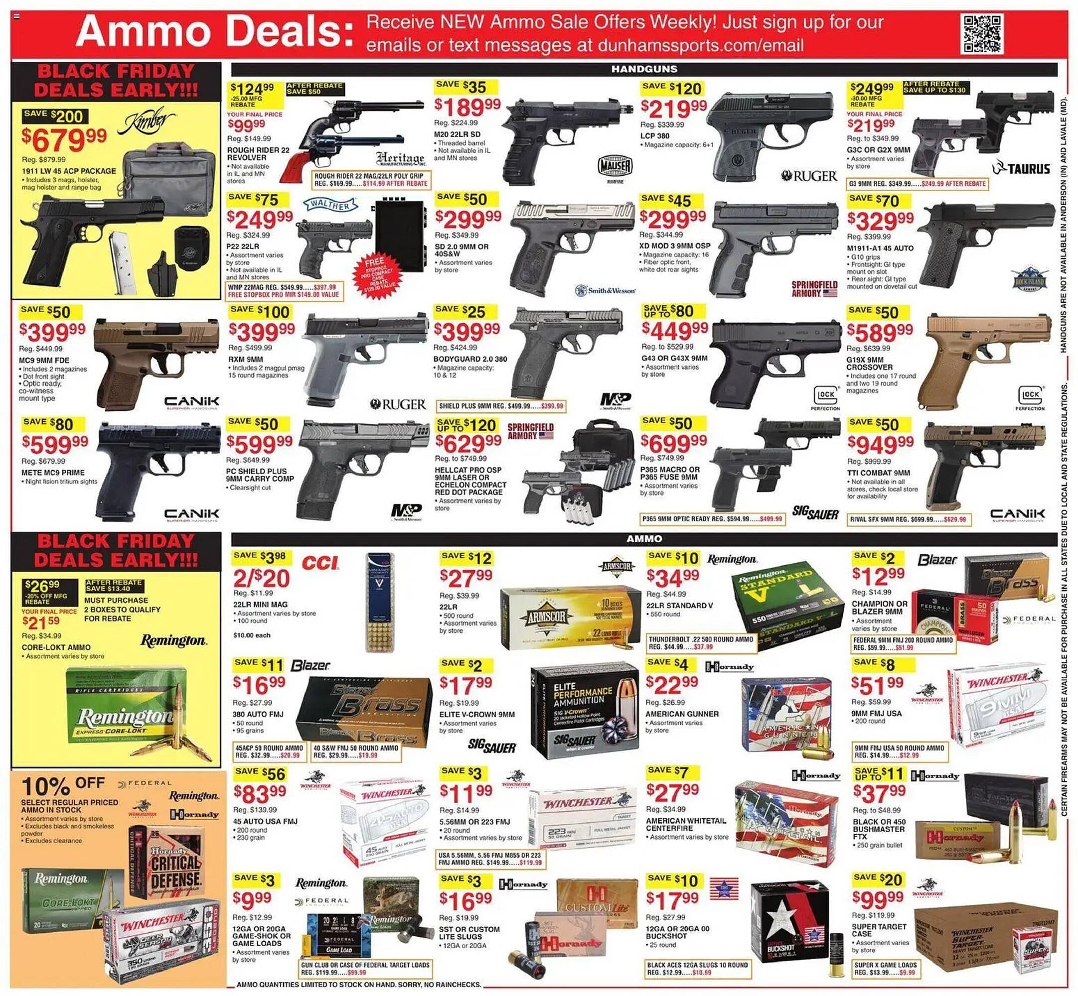 Dunham&#039;s Sports weekly ad